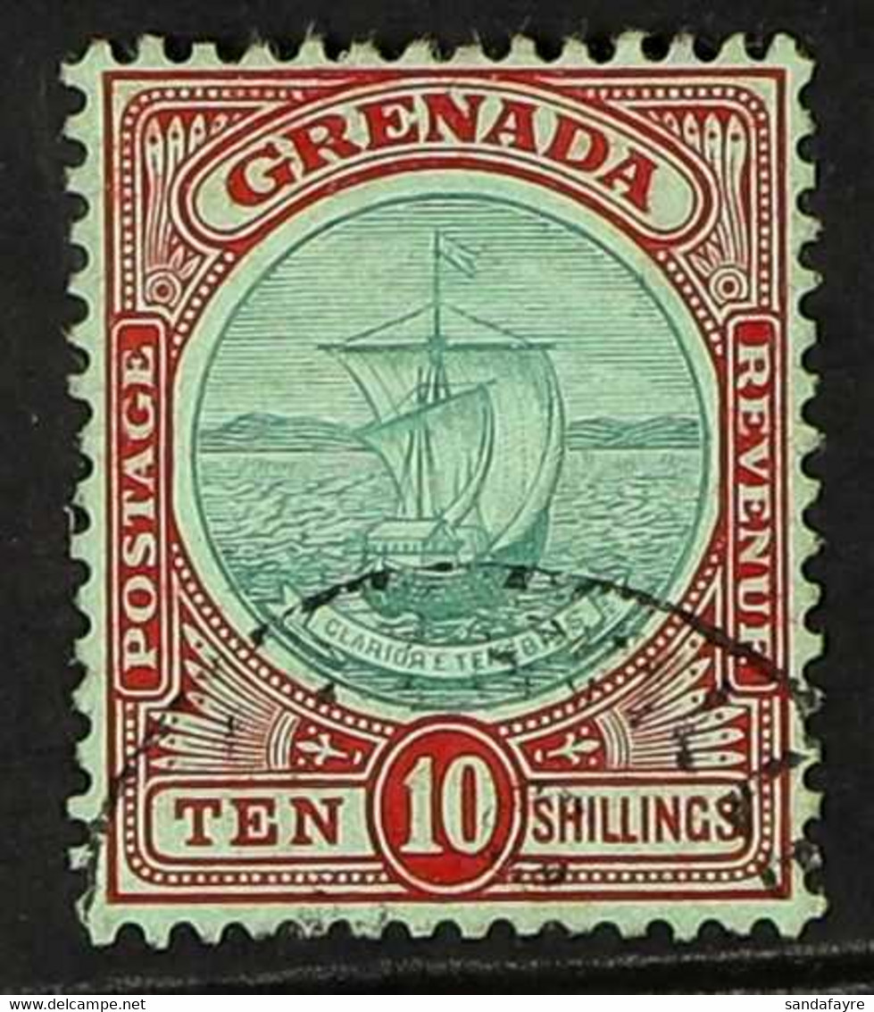 1908 10s Green And Red On Green, SG 83, Neat Part Grenville Cds Used. For More Images, Please Visit Http://www.sandafayr - Grenada (...-1974)