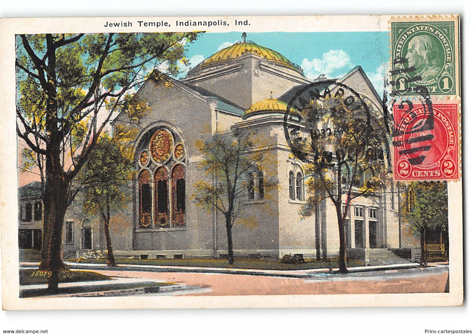 CPA Jewish Temple Indianapollis - Judaica - Indianapolis