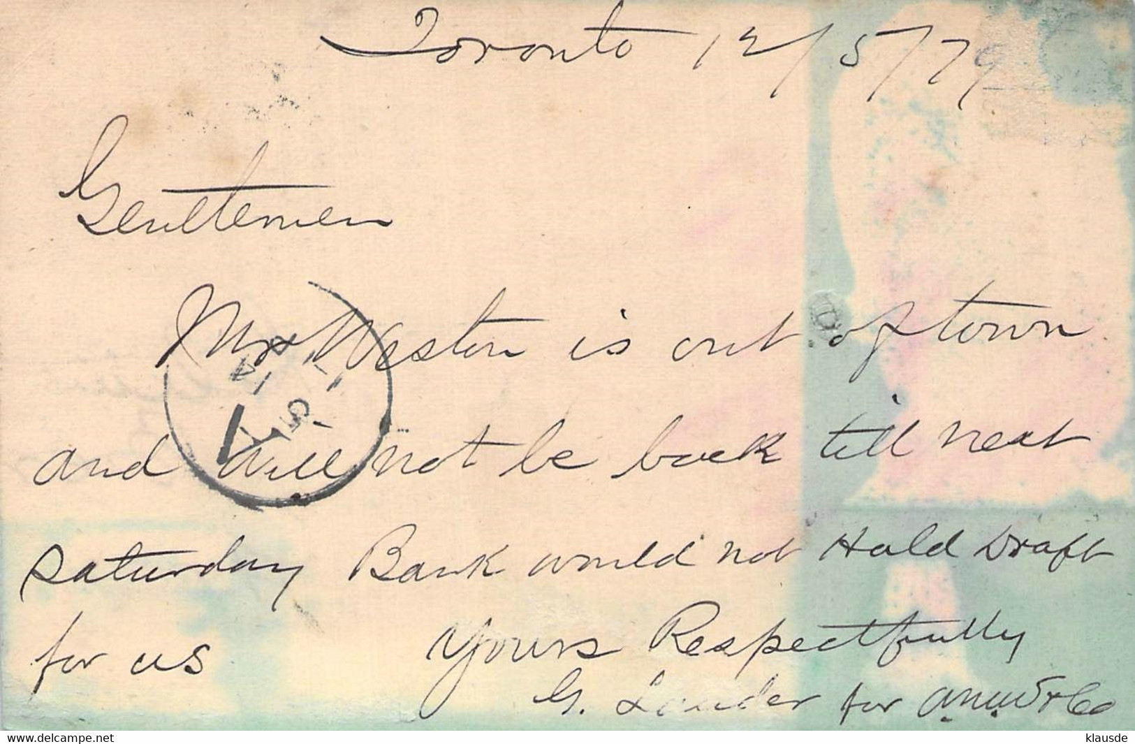 Jamaika Post Card Half Penny Zfr.1895 Kingston - Hamburg AKS - Jamaica (...-1961)