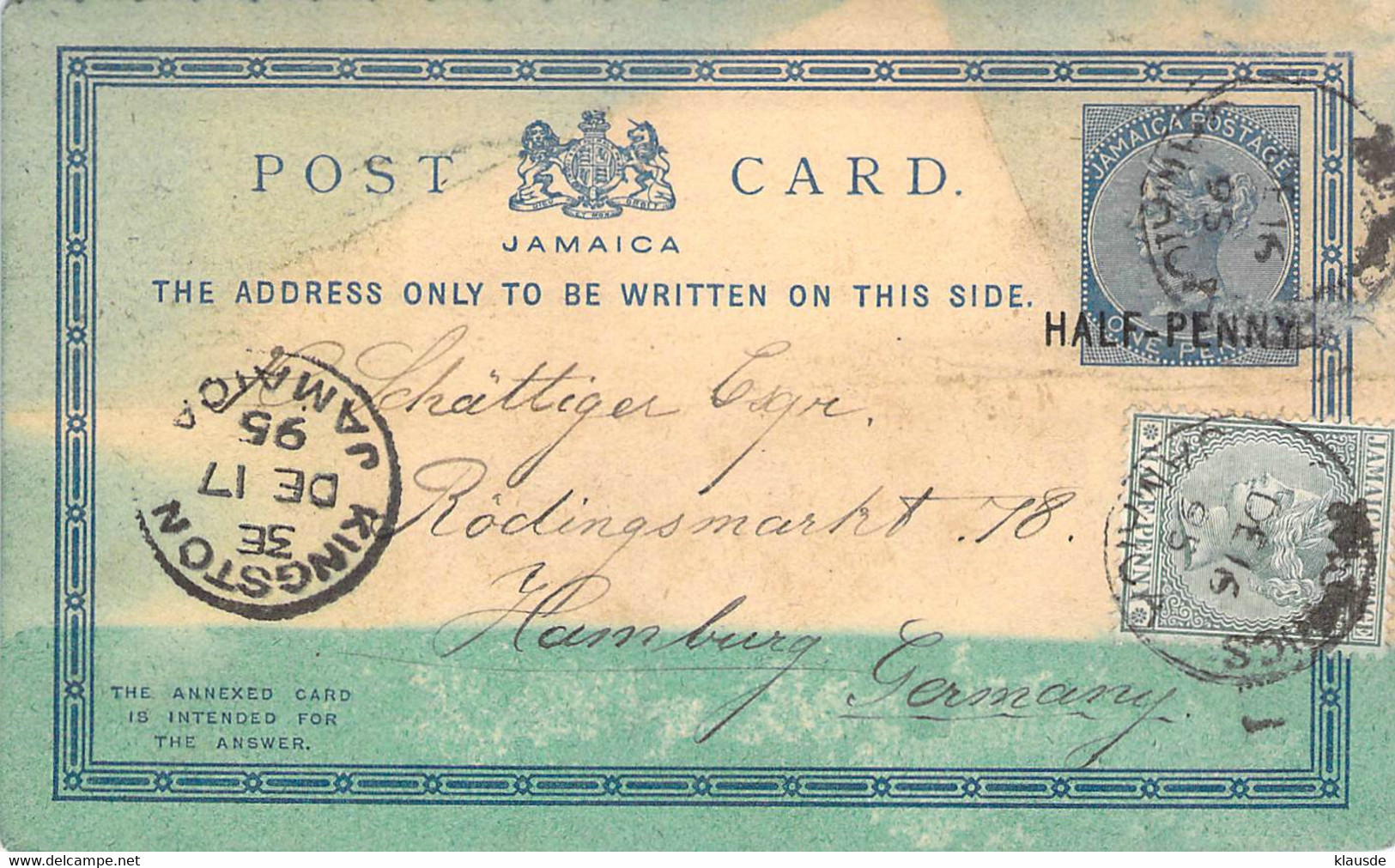 Canada Post Card One Cent 1879 AKS - Lettres & Documents