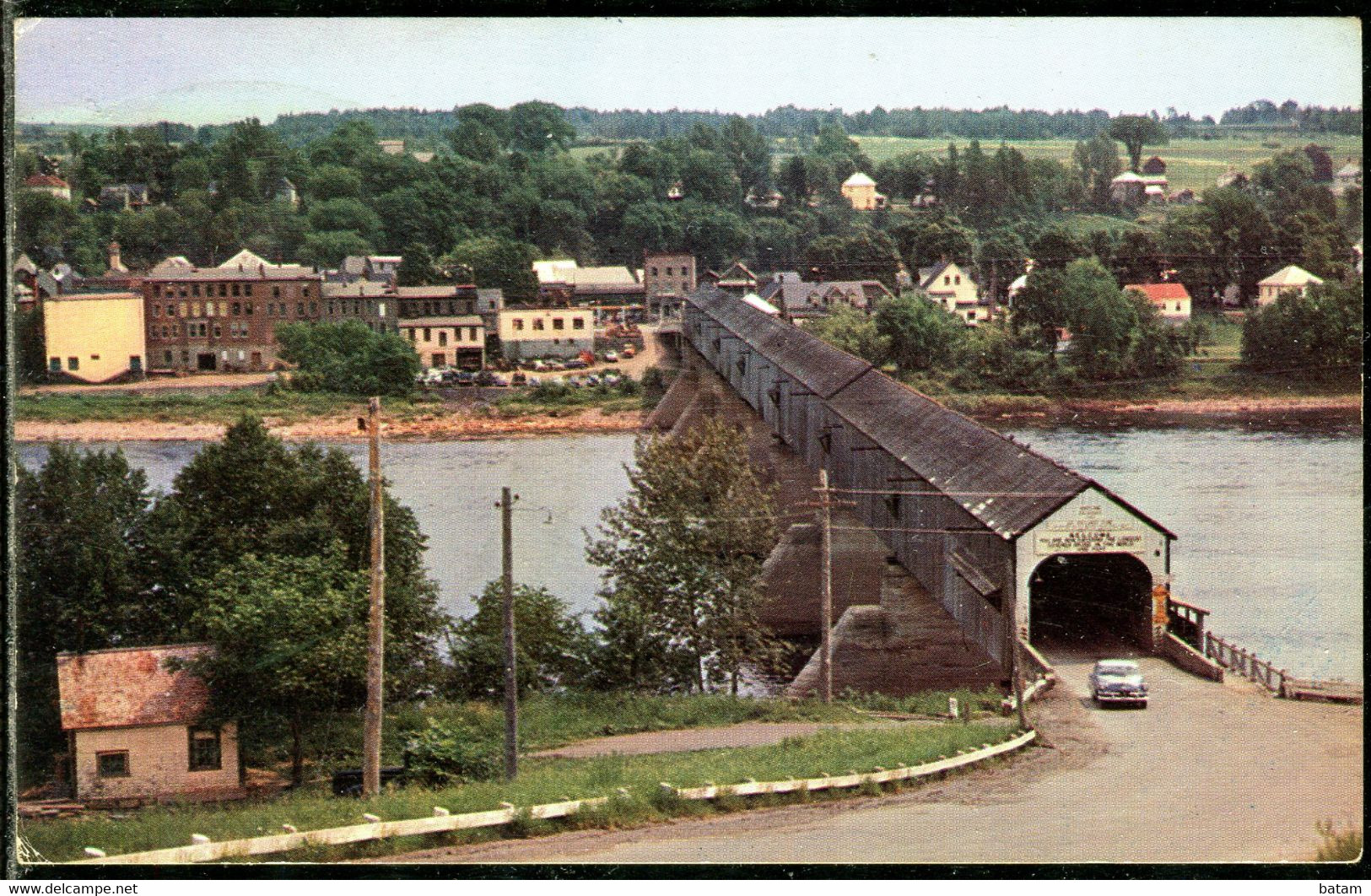 844 - Canada - Hartland - New Brunswick - Bridge - Postcard Used - St. John