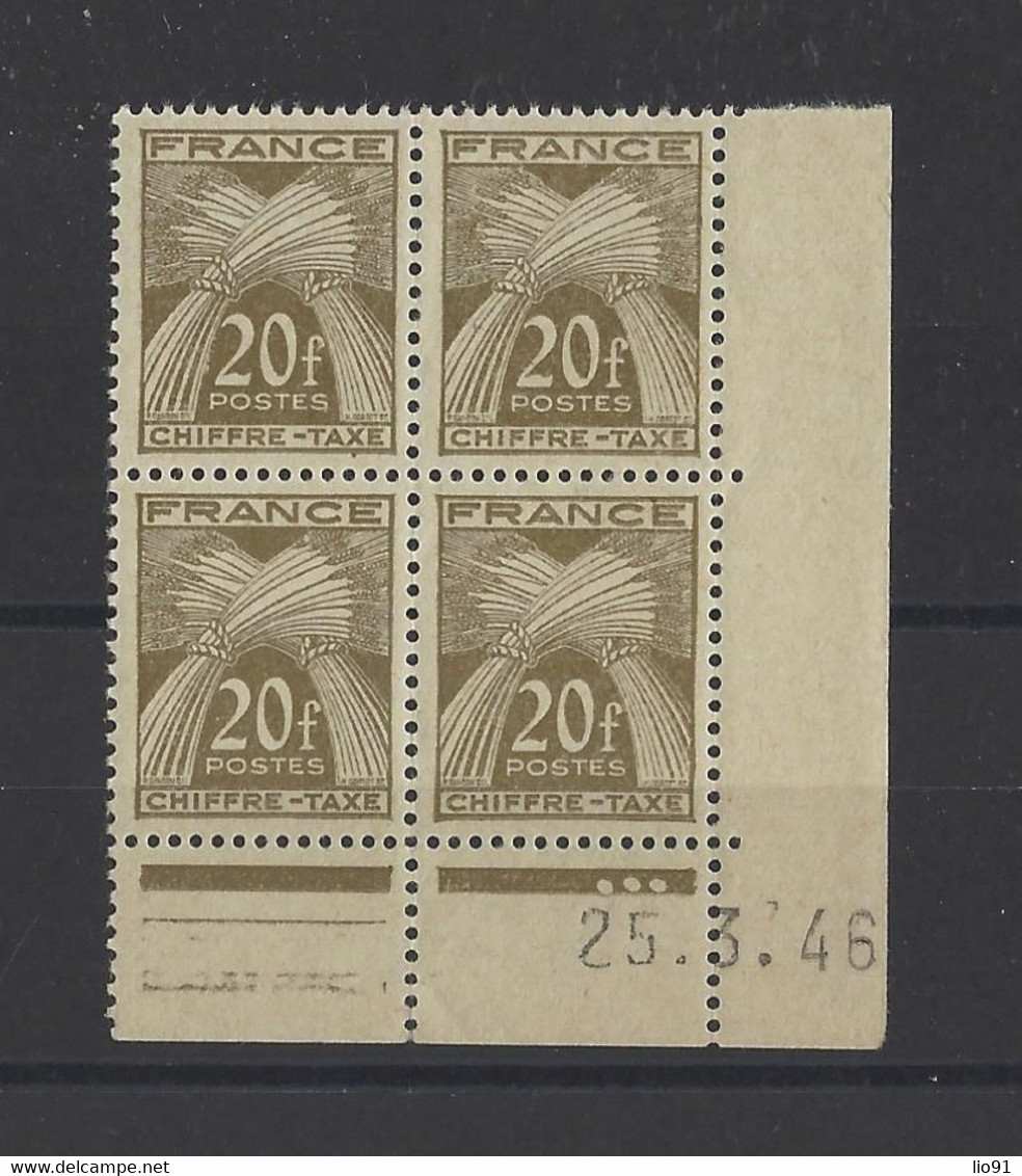FRANCE. YT  Taxe N° 77  Neuf **  1946 - Postage Due