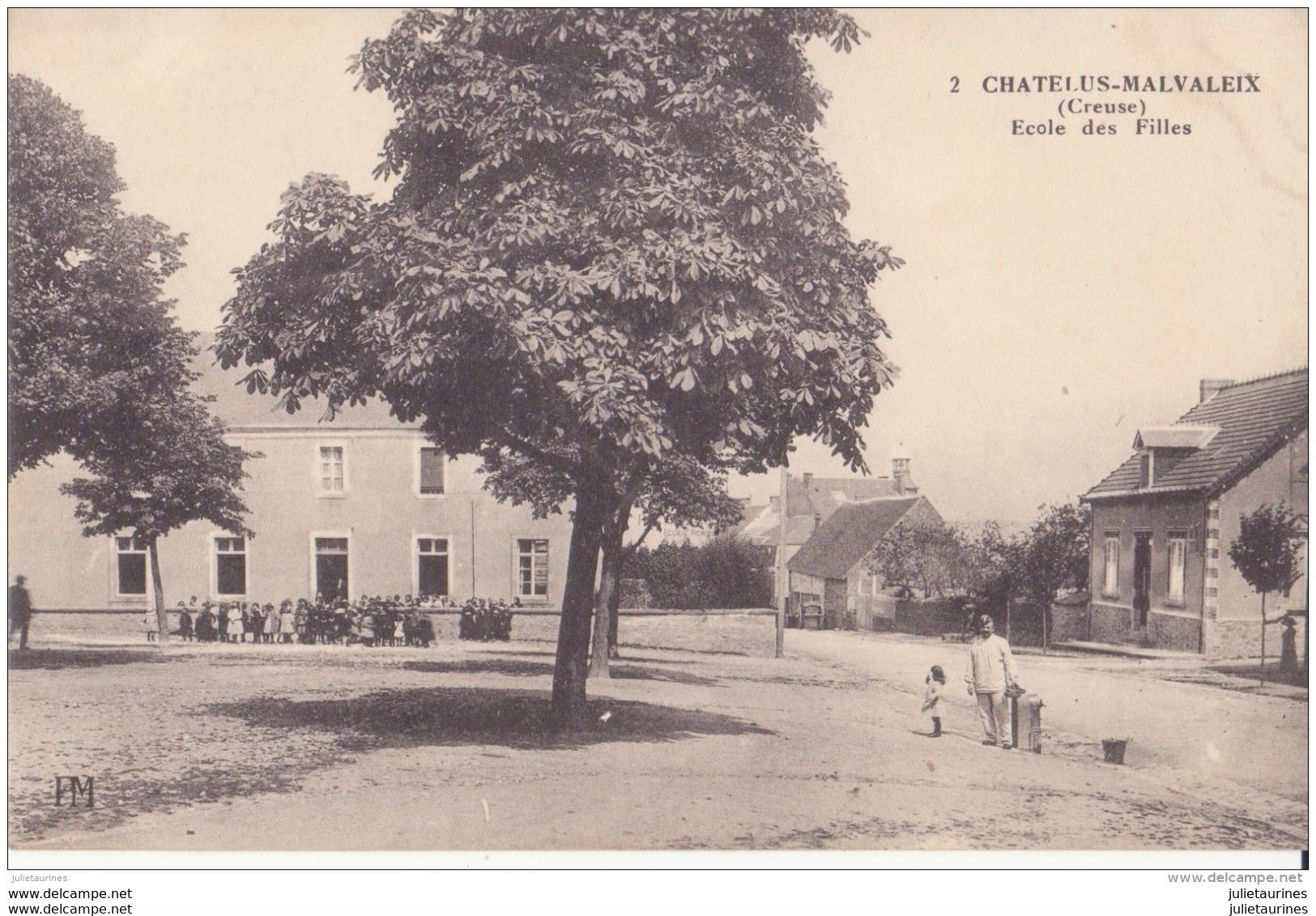 23 CHATELUS MALVALEIX ECOLE DES FILLES  CPA BON ÉTAT - Chatelus Malvaleix