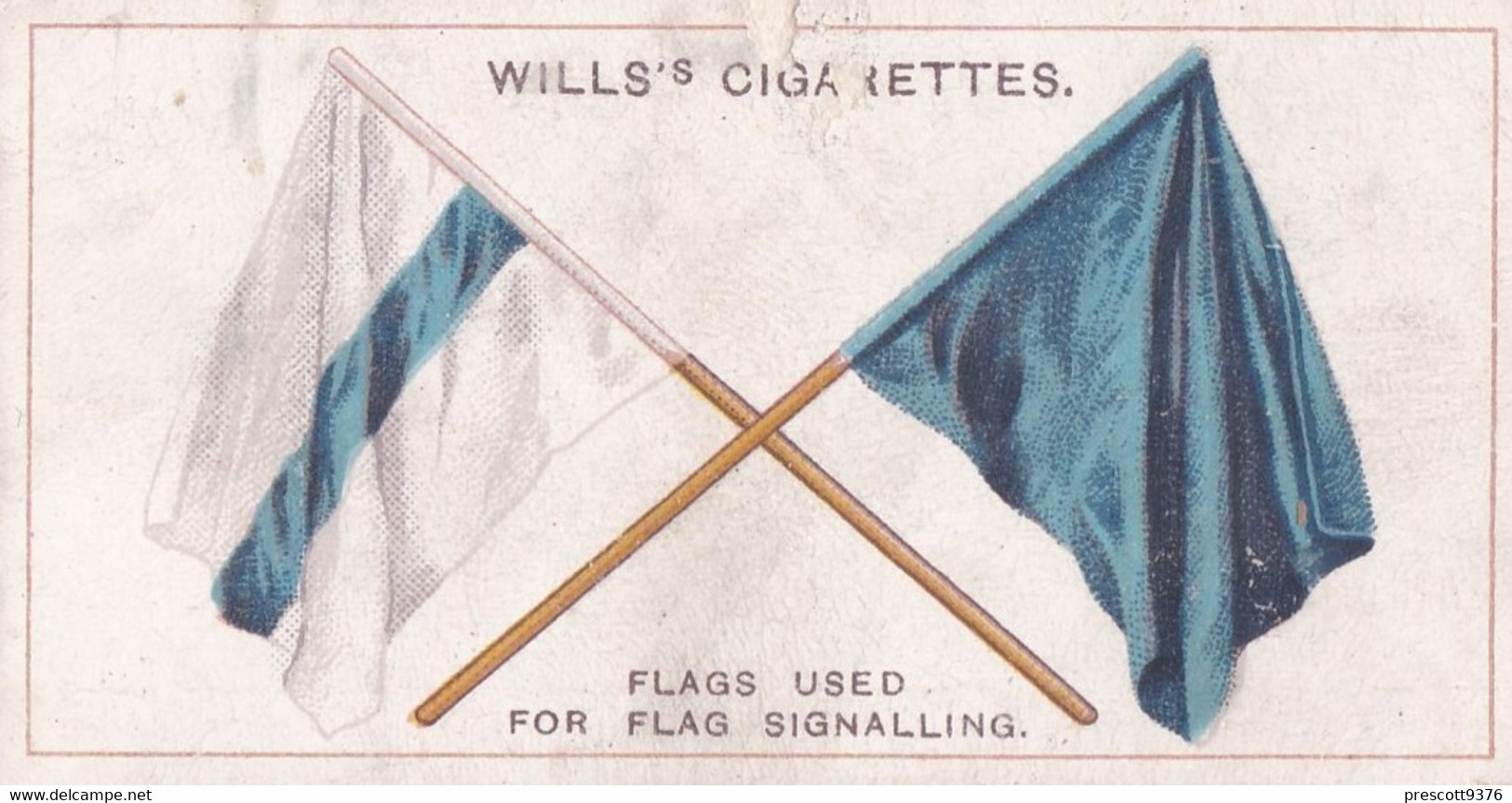 40 Flags Used For Signal - Signalling Series 1911 - Wills Cigarette Card - Original Antique - Alphabet - Military - Navy - Wills