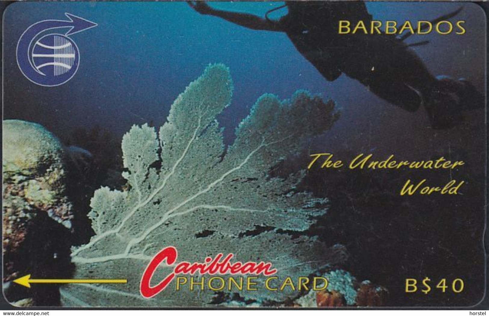 Barbados - BAR-8C - Under Water - Old Logo - 8CBDC - Barbados (Barbuda)
