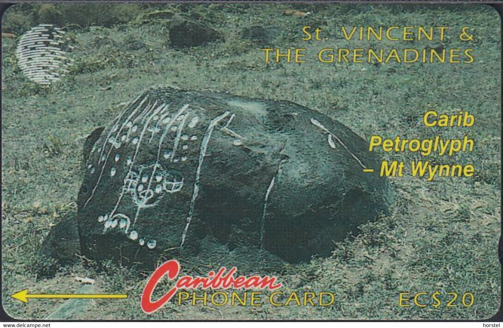 St.Vincent & Grenadinen - STV-5B - Carib Petroglyph - Logo - 5CSVB - St. Vincent & The Grenadines