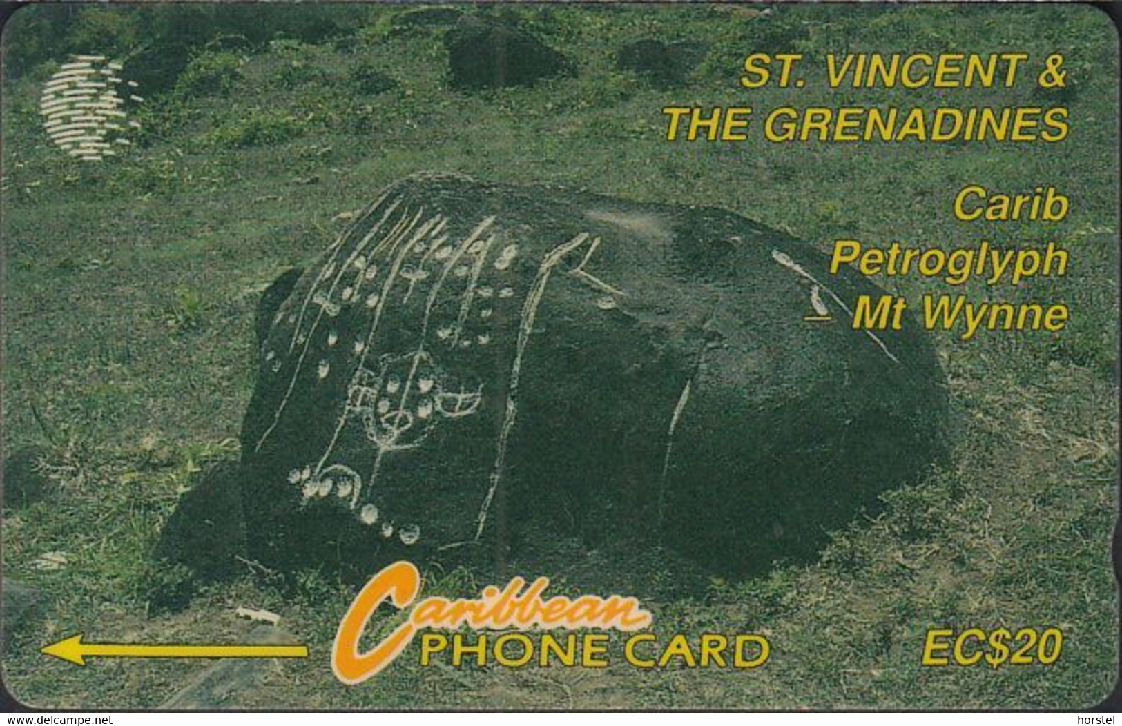 St.Vincent & Grenadinen - STV-7B - Carib Petroglyph - 7CSVB - St. Vincent & The Grenadines