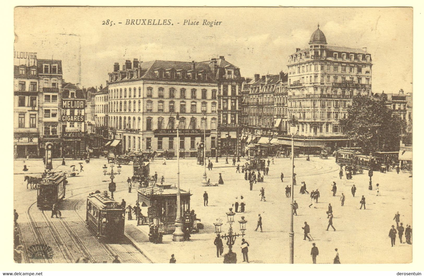 a0138	[Postkaarten] Brussel / Bruxelles (avenue Louise, Gare du Nord, panorama, allée Verte, etc) lot van 49 postkaarten