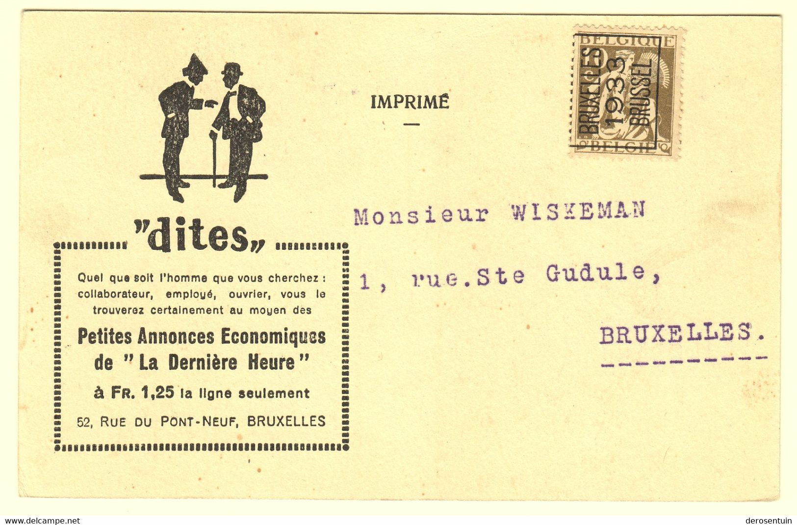 a0138	[Postkaarten] Brussel / Bruxelles (avenue Louise, Gare du Nord, panorama, allée Verte, etc) lot van 49 postkaarten