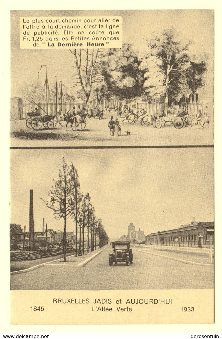 a0138	[Postkaarten] Brussel / Bruxelles (avenue Louise, Gare du Nord, panorama, allée Verte, etc) lot van 49 postkaarten