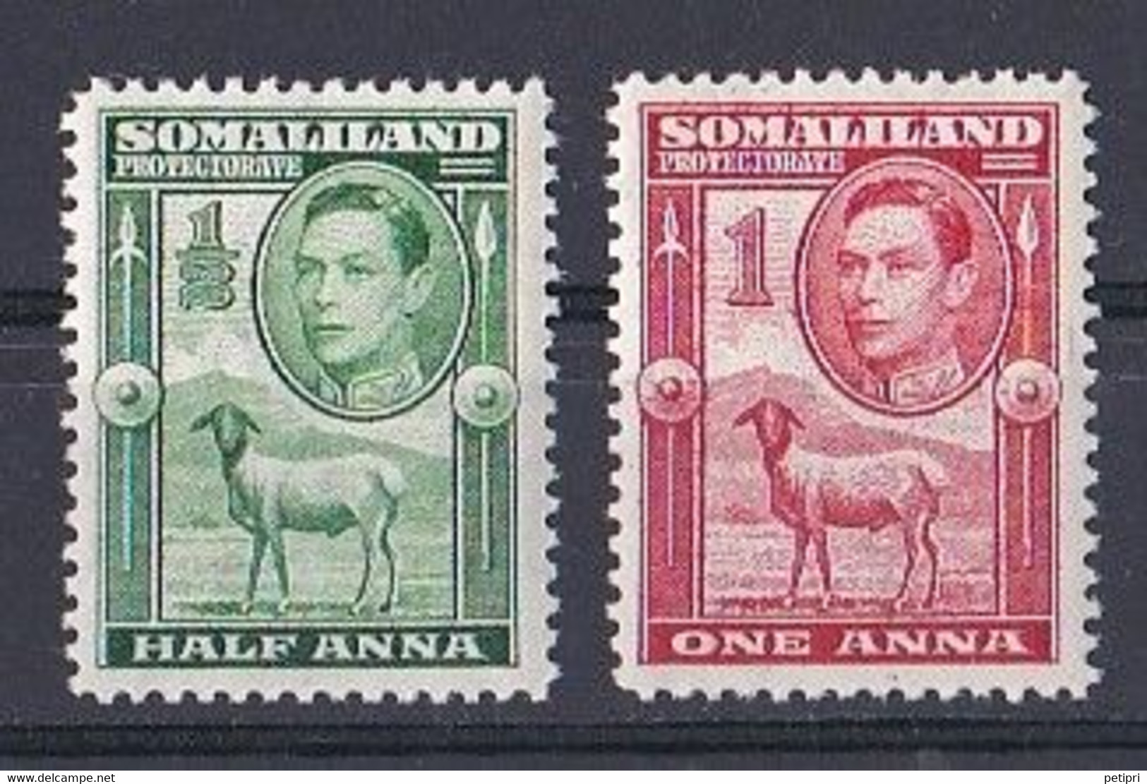 Somaliland  (1937 1938  King  George VI )  Yt  N ° 88 Et 89  Neuf ** - Somaliland (Protectorate ...-1959)