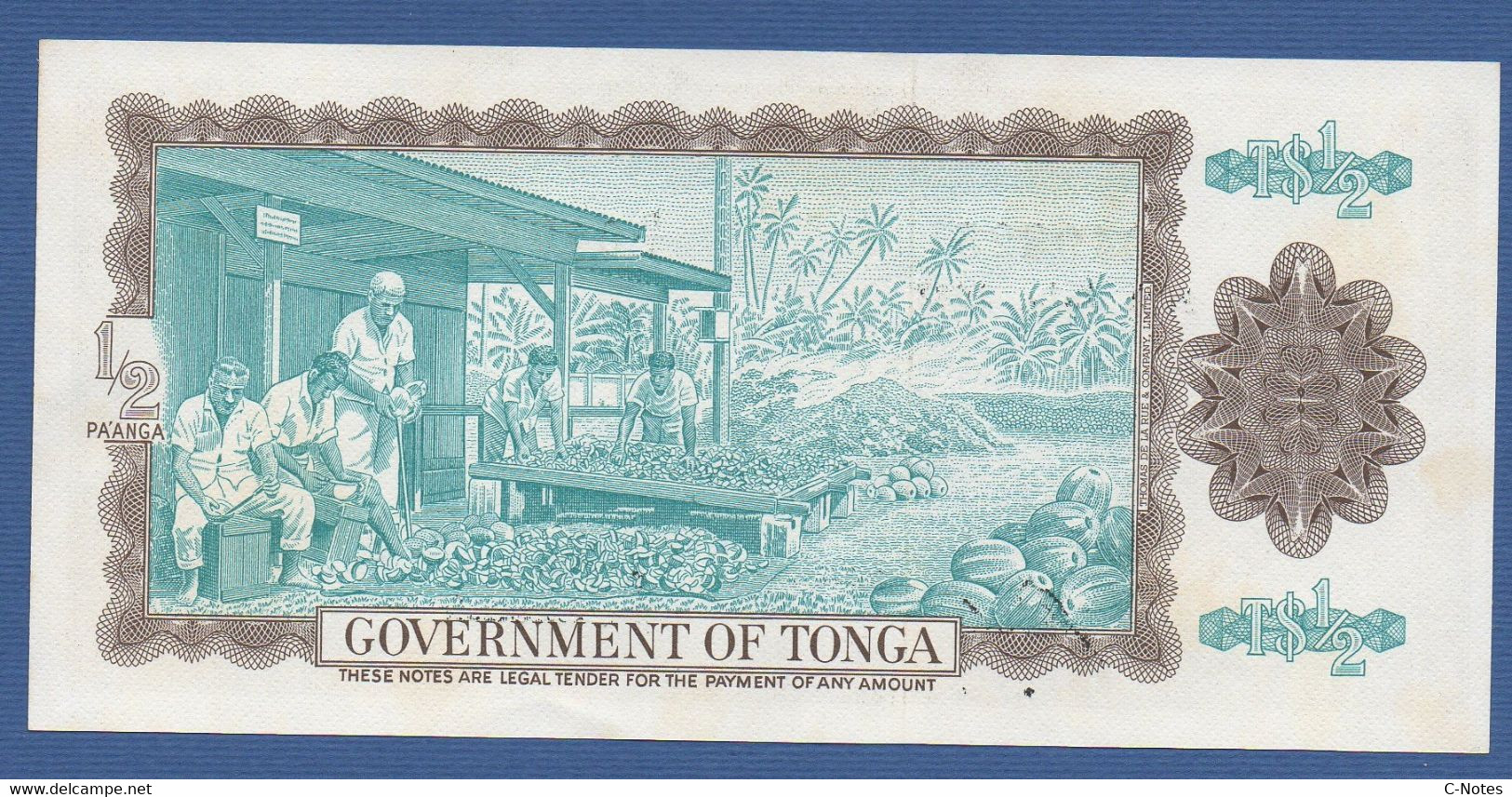 TONGA - P.18c – 1/2 PA'ANGA 29.07.1983 UNC Serie B/I 049325 - Tonga