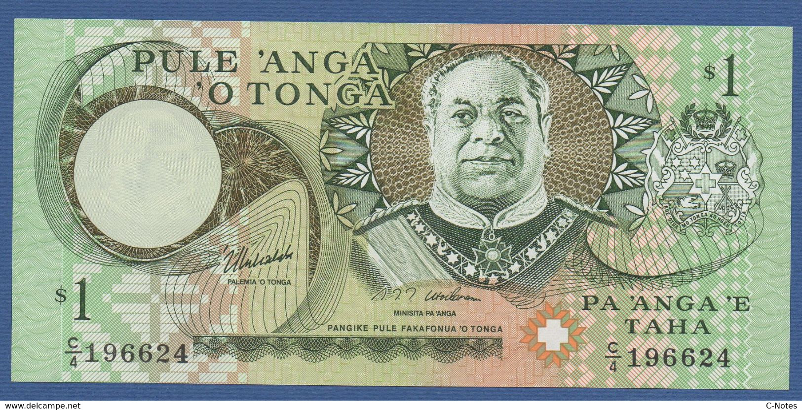TONGA - P.31d – 1 PA'ANGA ND (1995) UNC Serie C/4 196624 - Tonga
