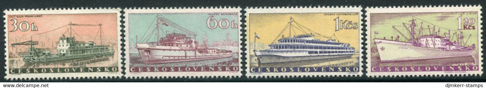 CZECHOSLOVAKIA 1960 Ships MNH / **.  Michel 1179-82 - Ongebruikt