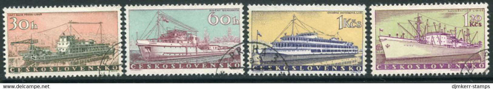 CZECHOSLOVAKIA 1960 Ships Used.  Michel 1179-82 - Usados