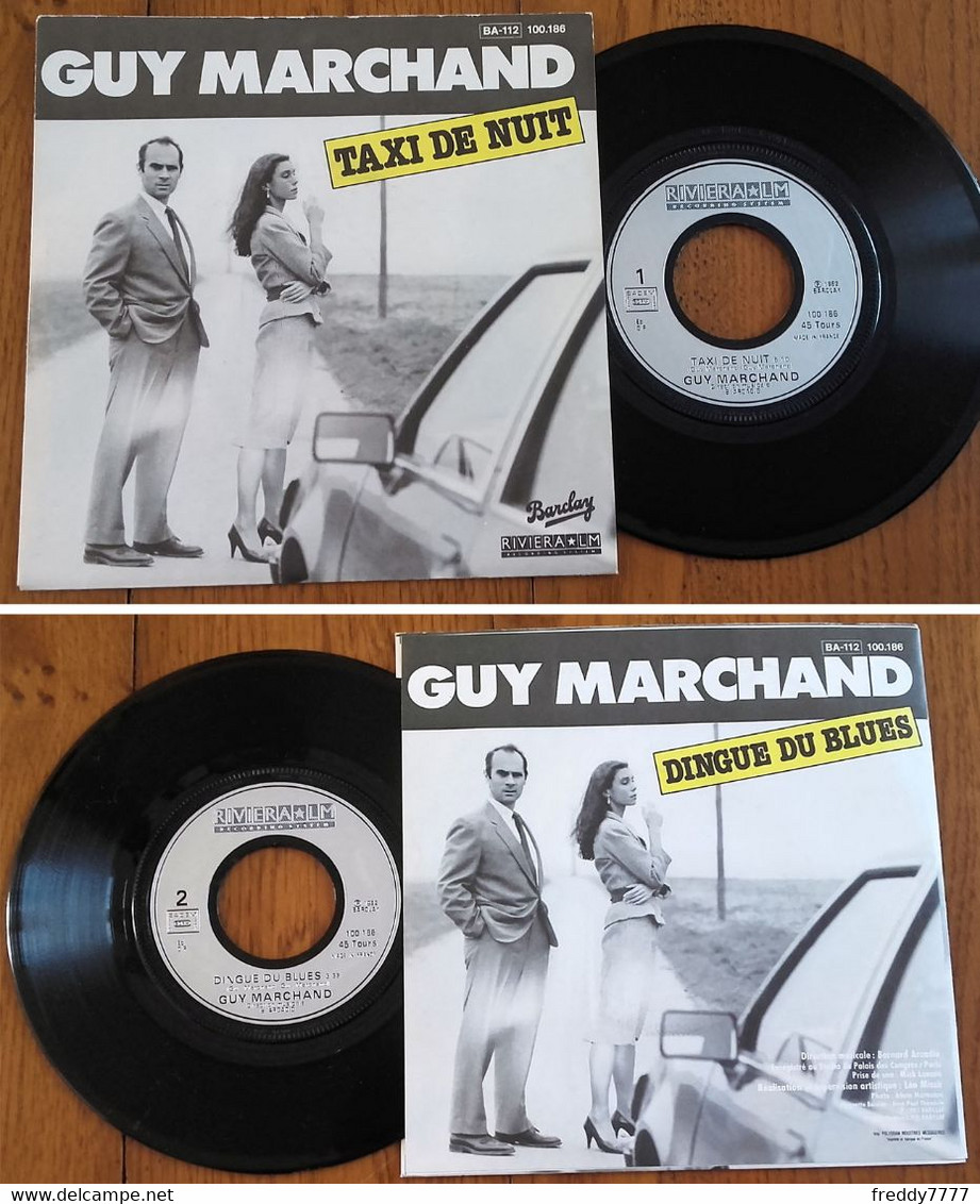RARE French SP 45t RPM (7") GUY MARCHAND (1982) - Blues