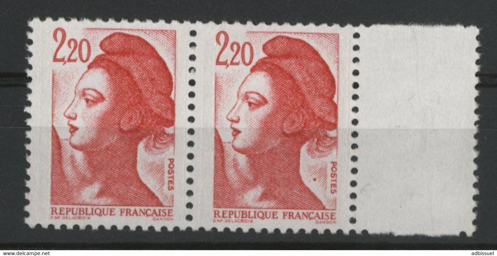 N° 2376 Type Liberté Avec Variété "Gros Point à Droite Du Cou" Neufs ** (MNH). TB - Unused Stamps