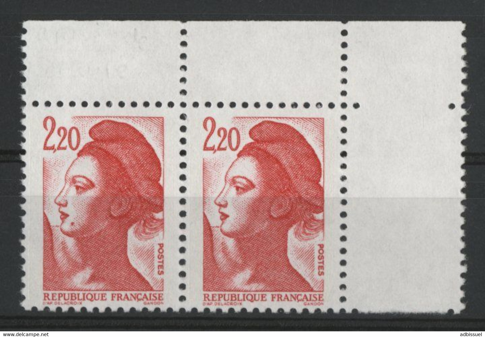 N° 2376 Type Liberté Avec Variété "Grain De Beauté" Neufs ** (MNH) . TB - Unused Stamps