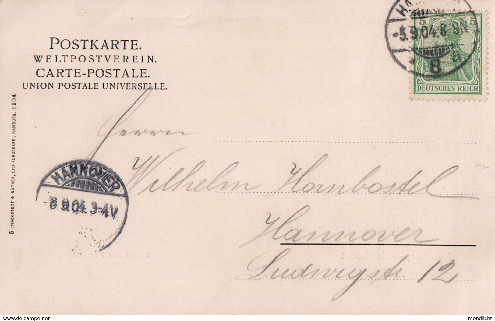 Hamburg-Uhlenhorst. Villen Am Feenteich. 1904. - Nord