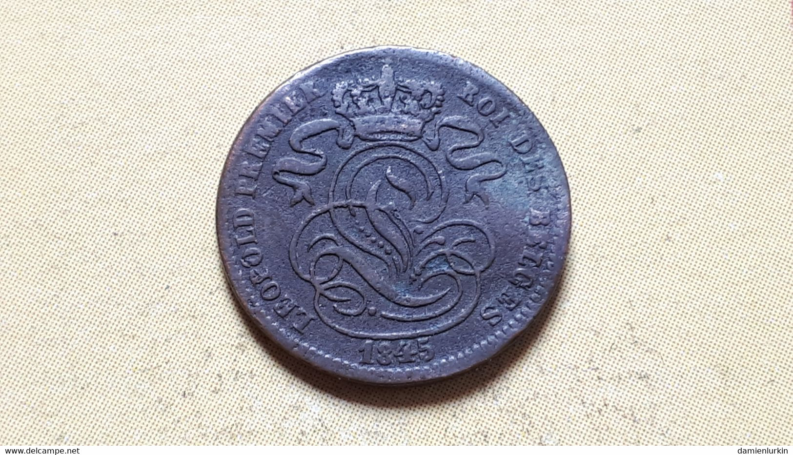 BELGIQUE LEOPOLD IER 1 CENTIME 1845 - 1 Cent