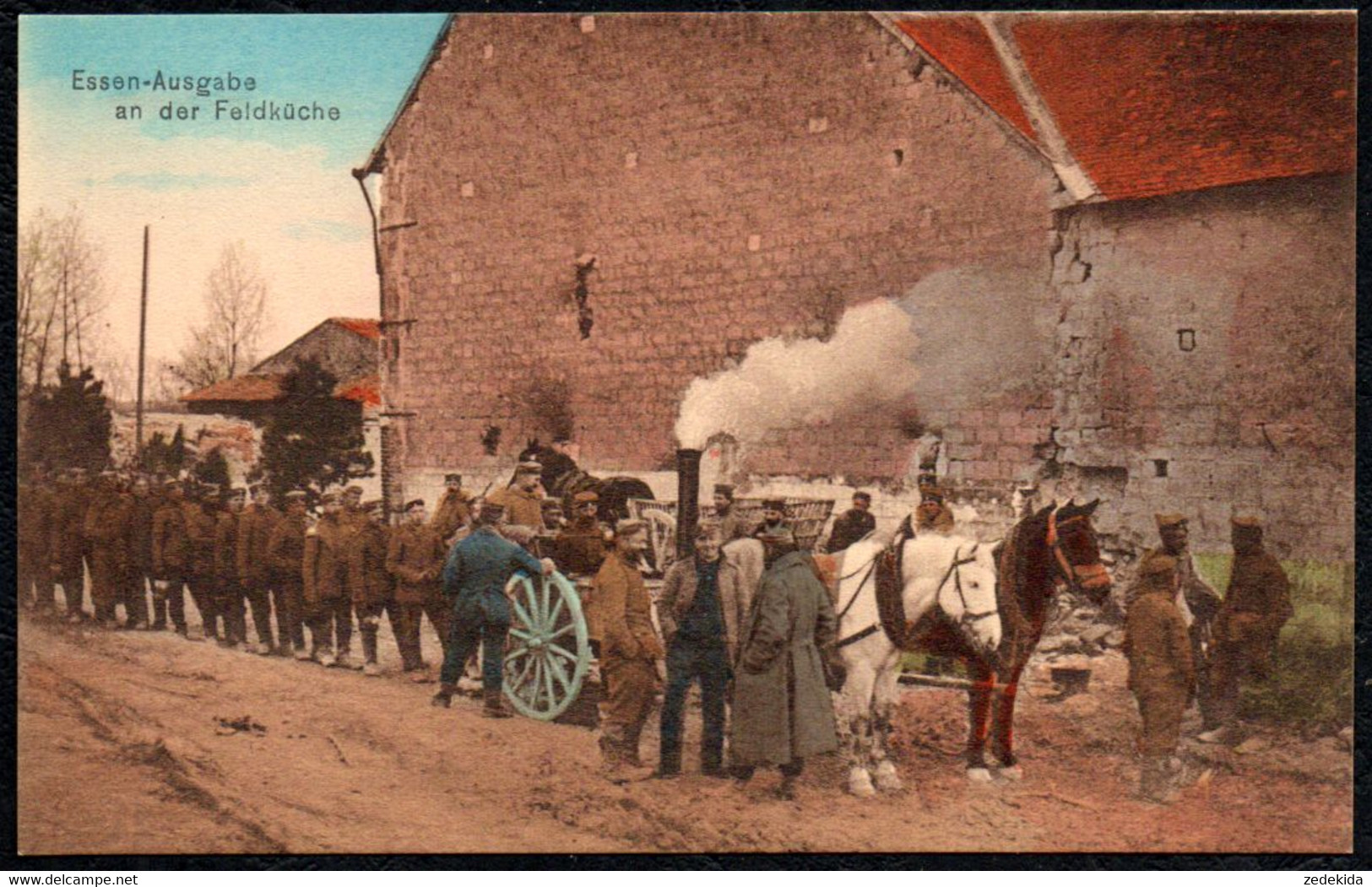 D0911 - 1. WK WW  - Feldküche - Verlag II. Bat R.I.R. - Trenkler & Co Leipzig - Guerre 1914-18