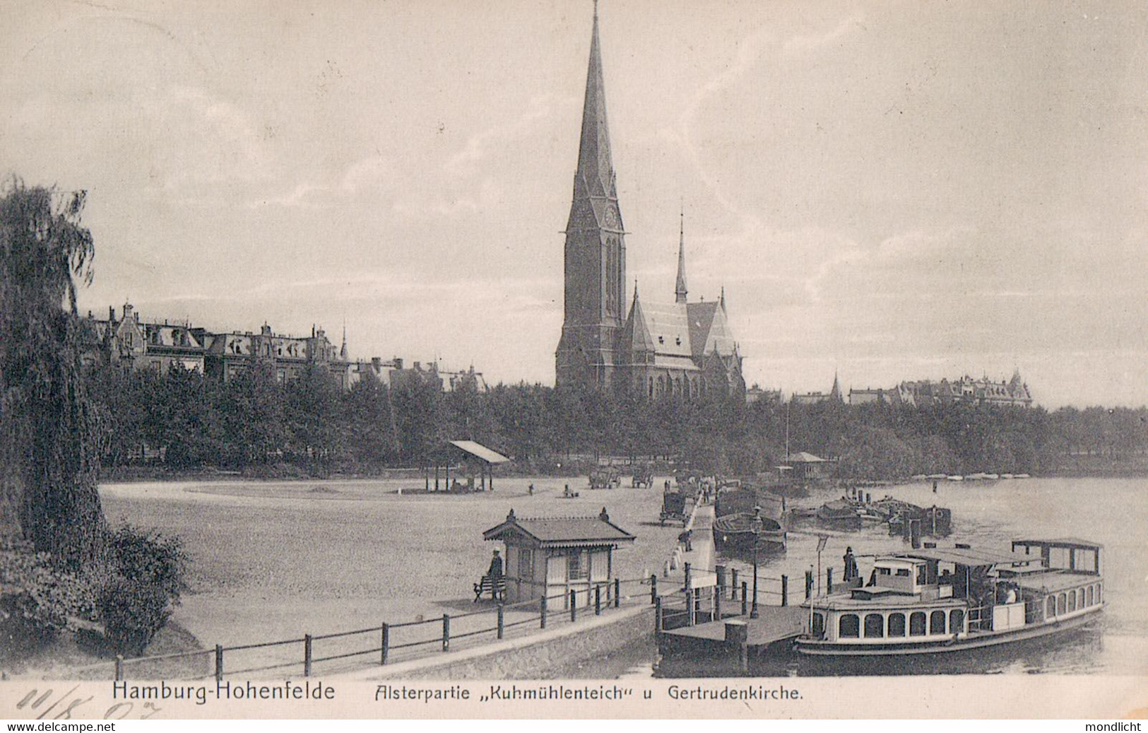 Hamburg-Hohenfelde. Alsterpartie "Kuhmühlenteich" Und Gertrudenkirche. - Nord