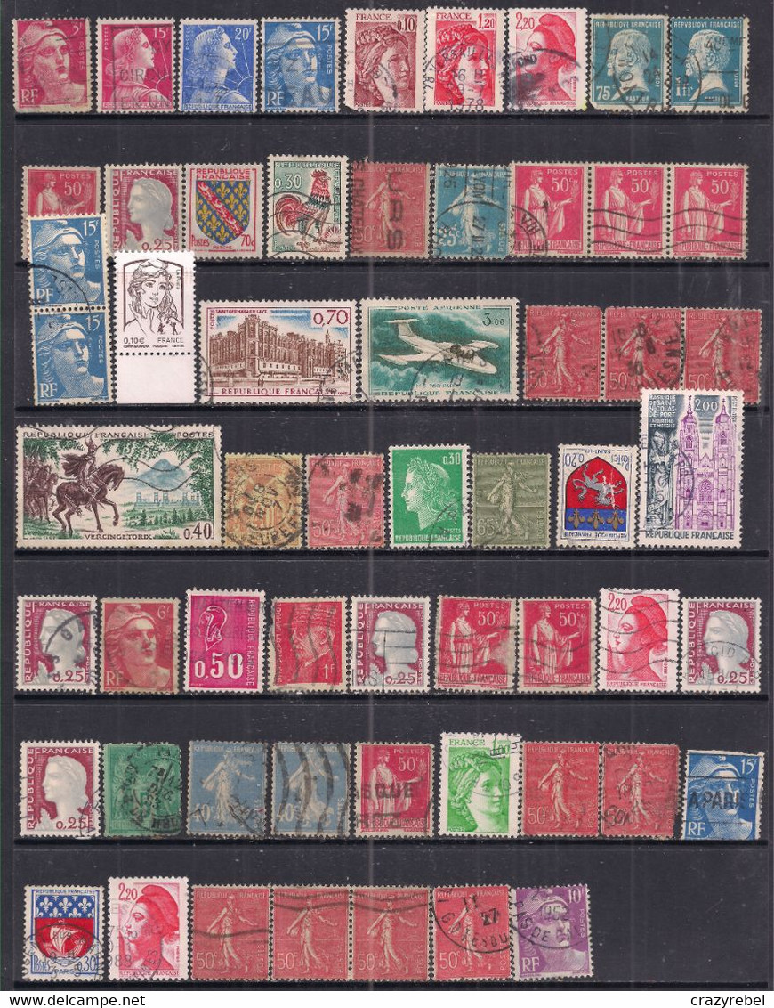 France Selection Of 57 Used Stamps ( C1500 ) - Collections