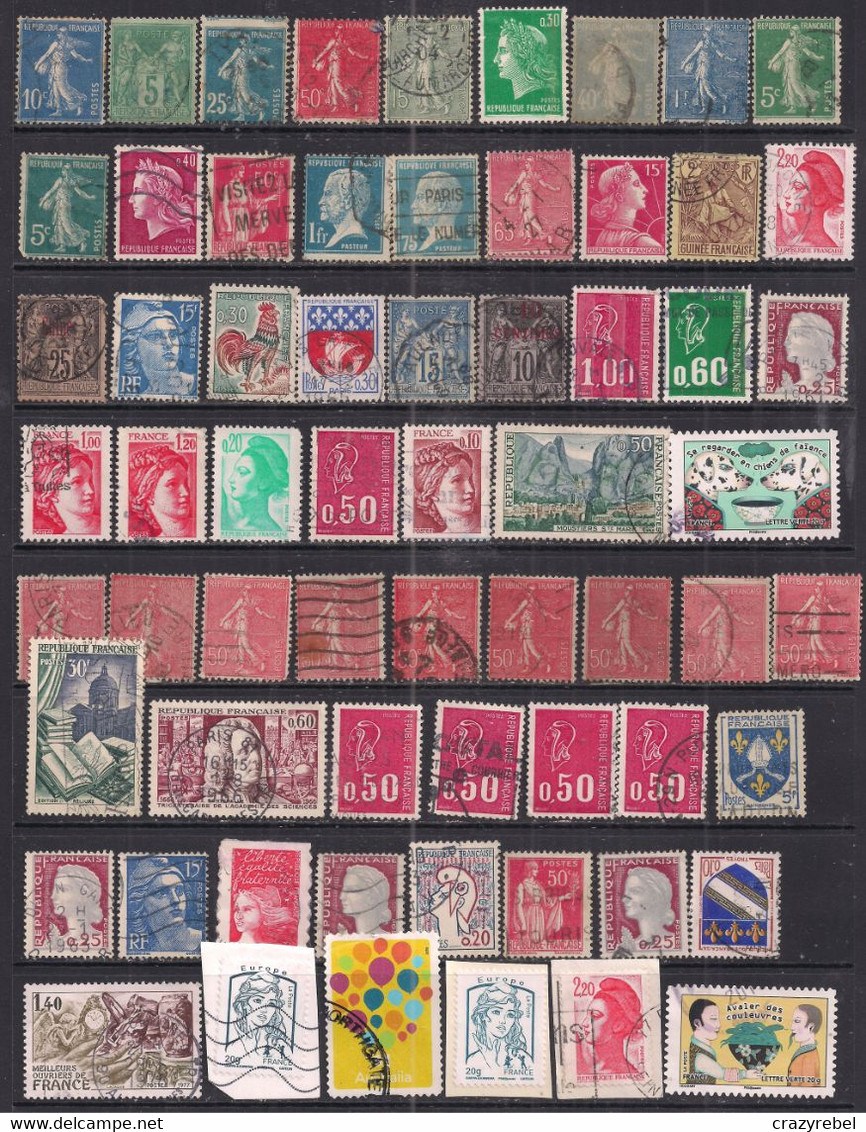 France Selection Of 64 Used Stamps ( A596 ) - Collections