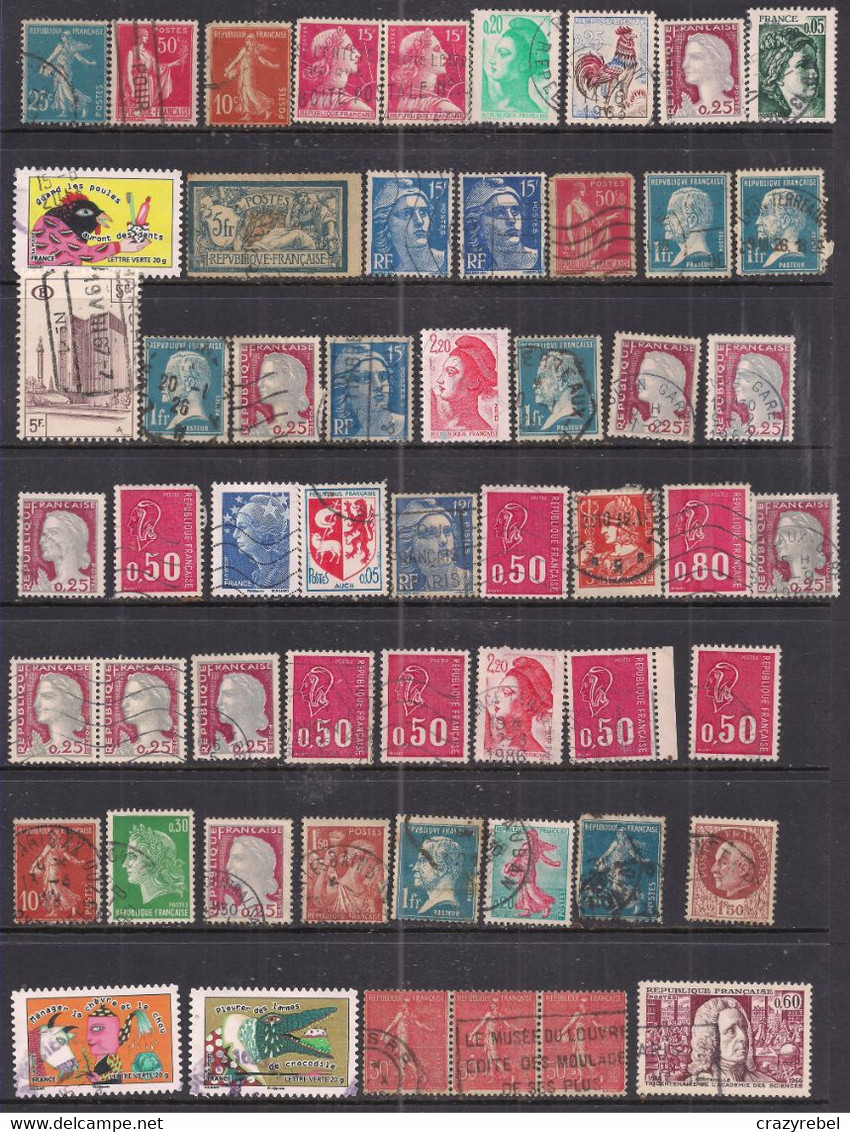 France Selection Of 55 Used Stamps ( 298 ) - Collections