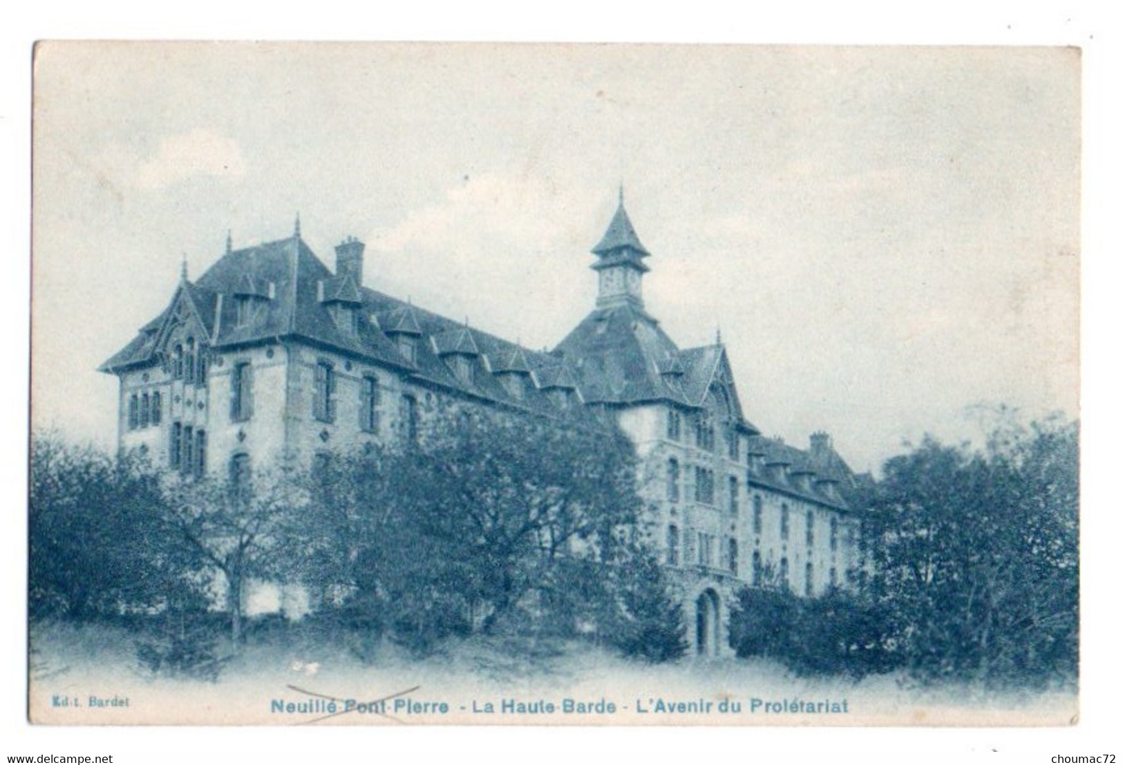 (37) 1865, Beaumont La Ronce, Bardet, La Haute Barde, L'Avenir Du Prolétariat, Format 135 X 88 - Beaumont-la-Ronce