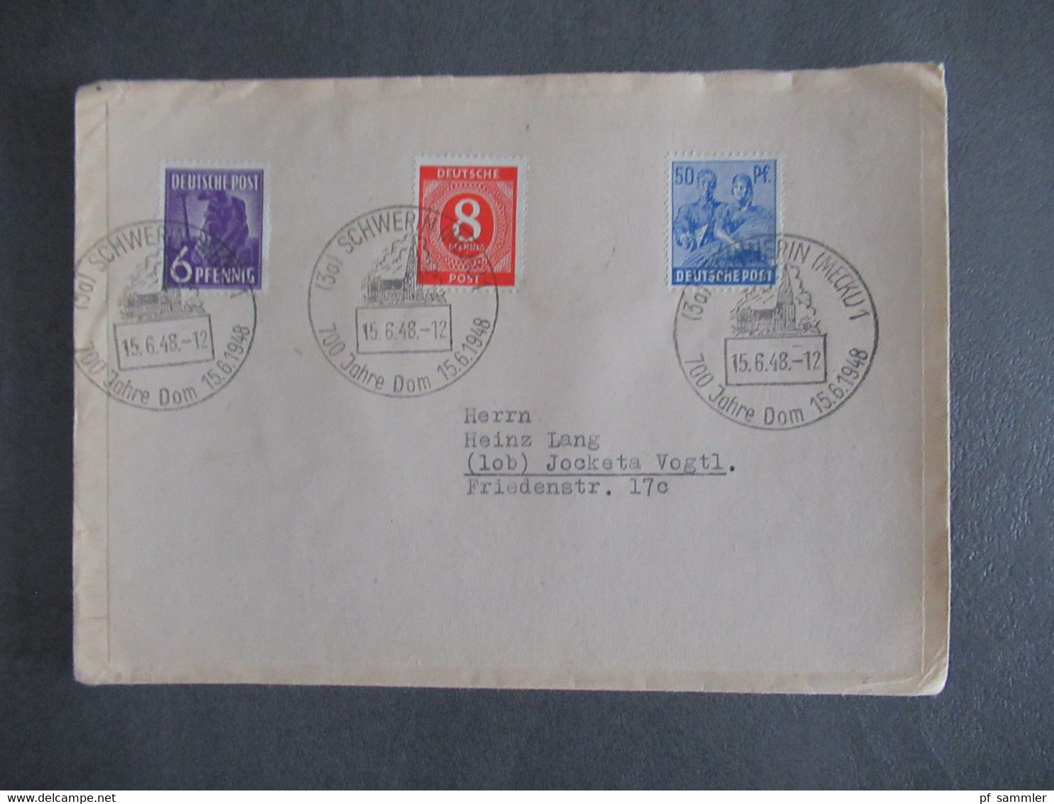 Kontrollrat 1948 insg. 37 Belege Sonderstempel größtenteils SBZ alle als Ortsbrief Jockata Vogtland etl. Randstücke!!