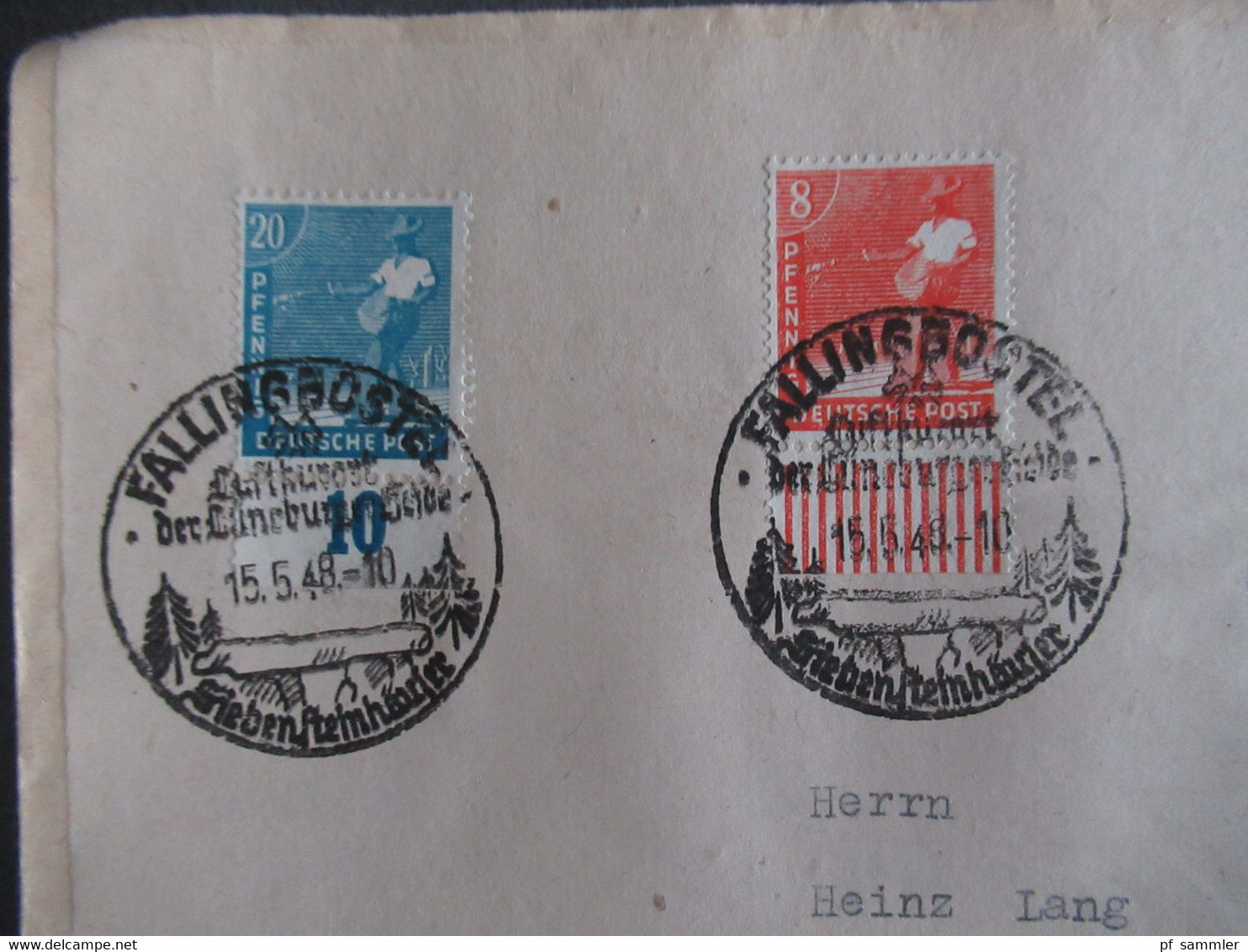 Kontrollrat 1948 insg. 37 Belege Sonderstempel größtenteils SBZ alle als Ortsbrief Jockata Vogtland etl. Randstücke!!