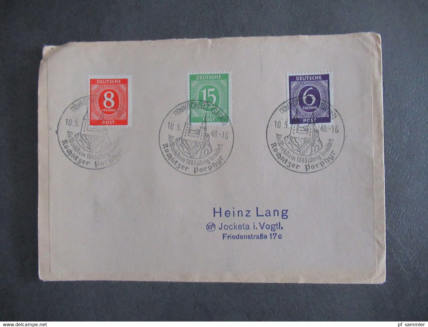 Kontrollrat 1948 insg. 37 Belege Sonderstempel größtenteils SBZ alle als Ortsbrief Jockata Vogtland etl. Randstücke!!