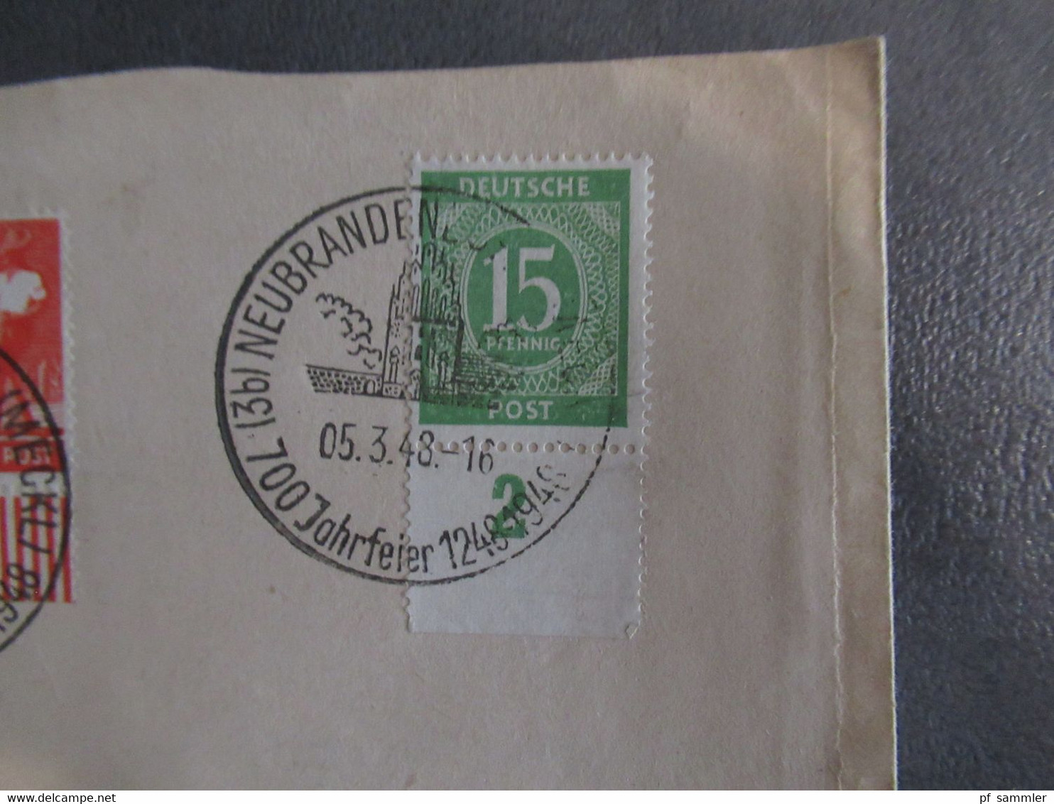 Kontrollrat 1948 insg. 37 Belege Sonderstempel größtenteils SBZ alle als Ortsbrief Jockata Vogtland etl. Randstücke!!