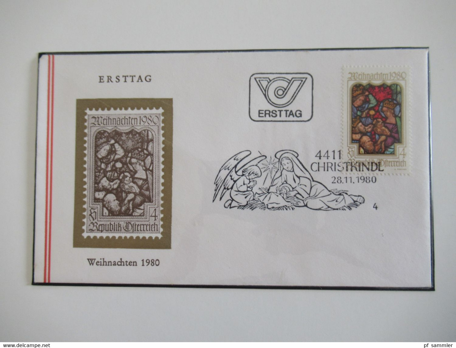 Österreich Christkindl / Weihnachtspost / Sonderbelege insgesamt 80 Stück Belege / Karten der Jahre 1959 - 80er Jahre!