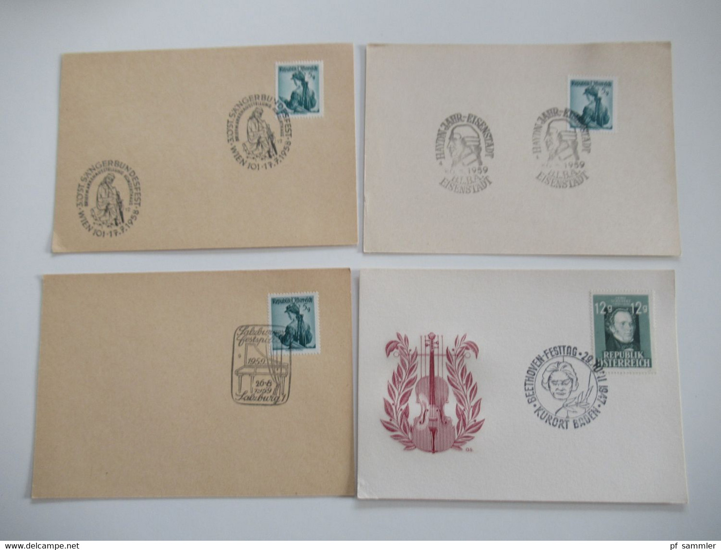 Österreich Sonderbelege / FDC Insgesamt 150 Stück Belege / Karten Der Jahre 1959 - 90er Jahre! - Collections (without Album)