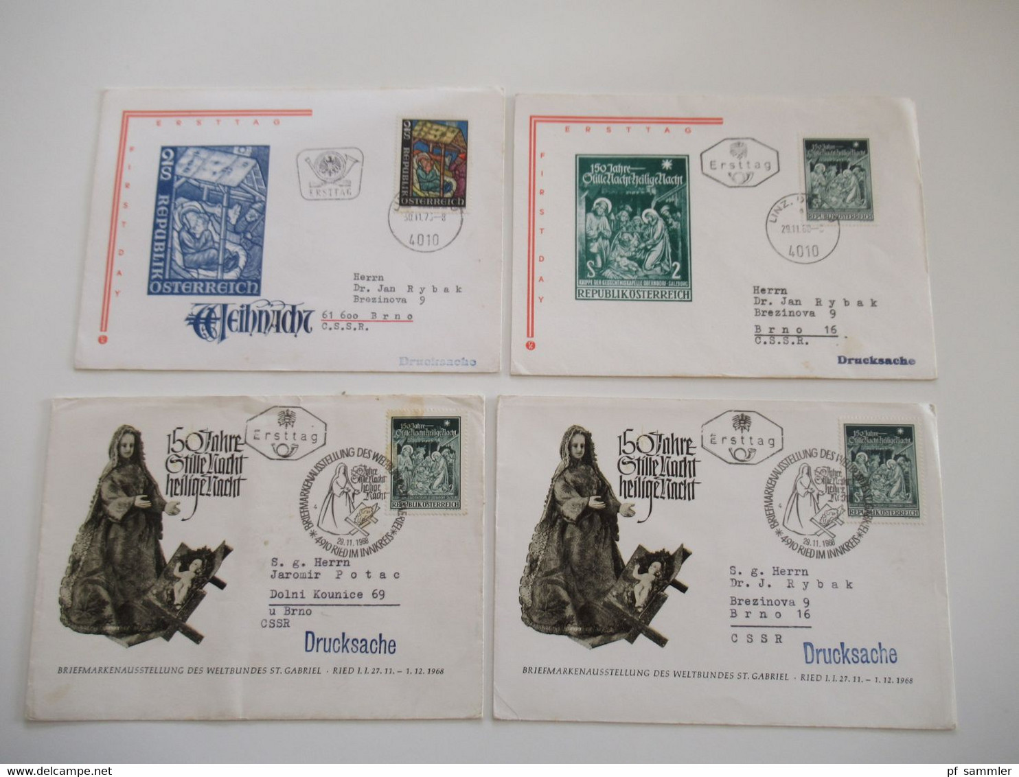 Österreich Sonderbelege / FDC insgesamt 150 Stück Belege / Karten der Jahre 1959 - 90er Jahre!