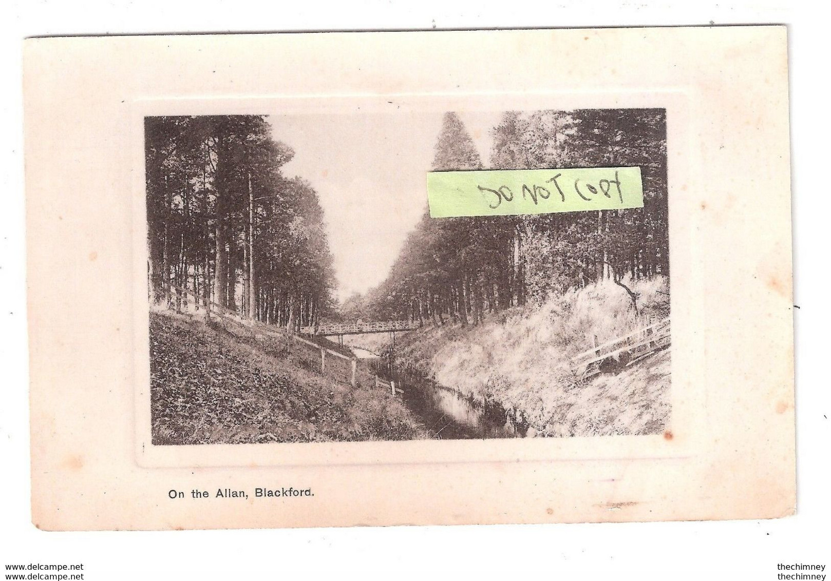 RP ON THE ALLAN BLACKFORD WITH A BLACKFORD PARTIAL POSTMARK - Perthshire