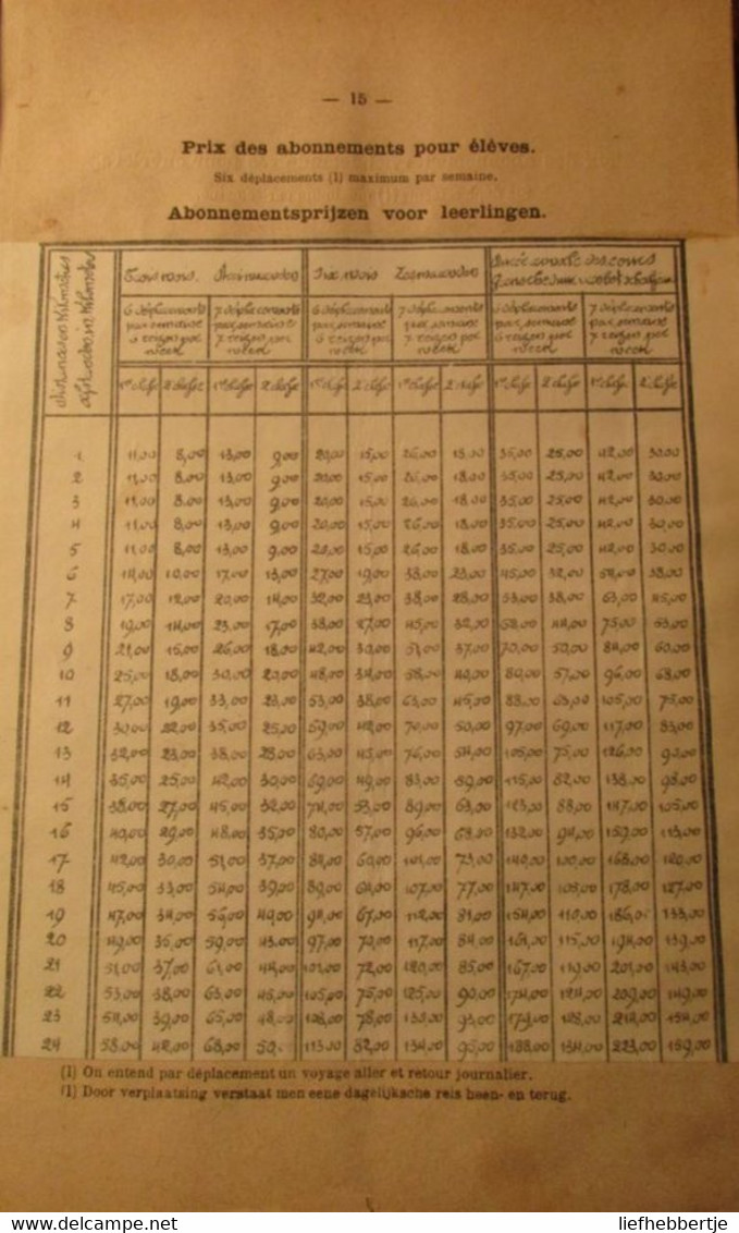 Buurtspoorwegen - Bepalingen en tarieven voor het vervoer van  Eeklo naar de grens ... Schoondijke - 1897  -spoorwegen