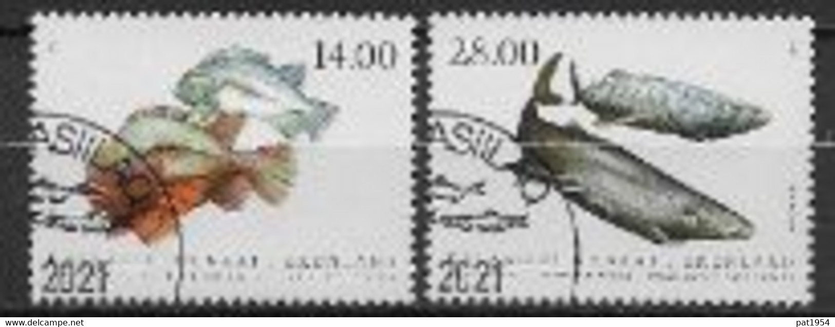 Groënland 2021, N°842/843 Oblitérés Poissons - Used Stamps