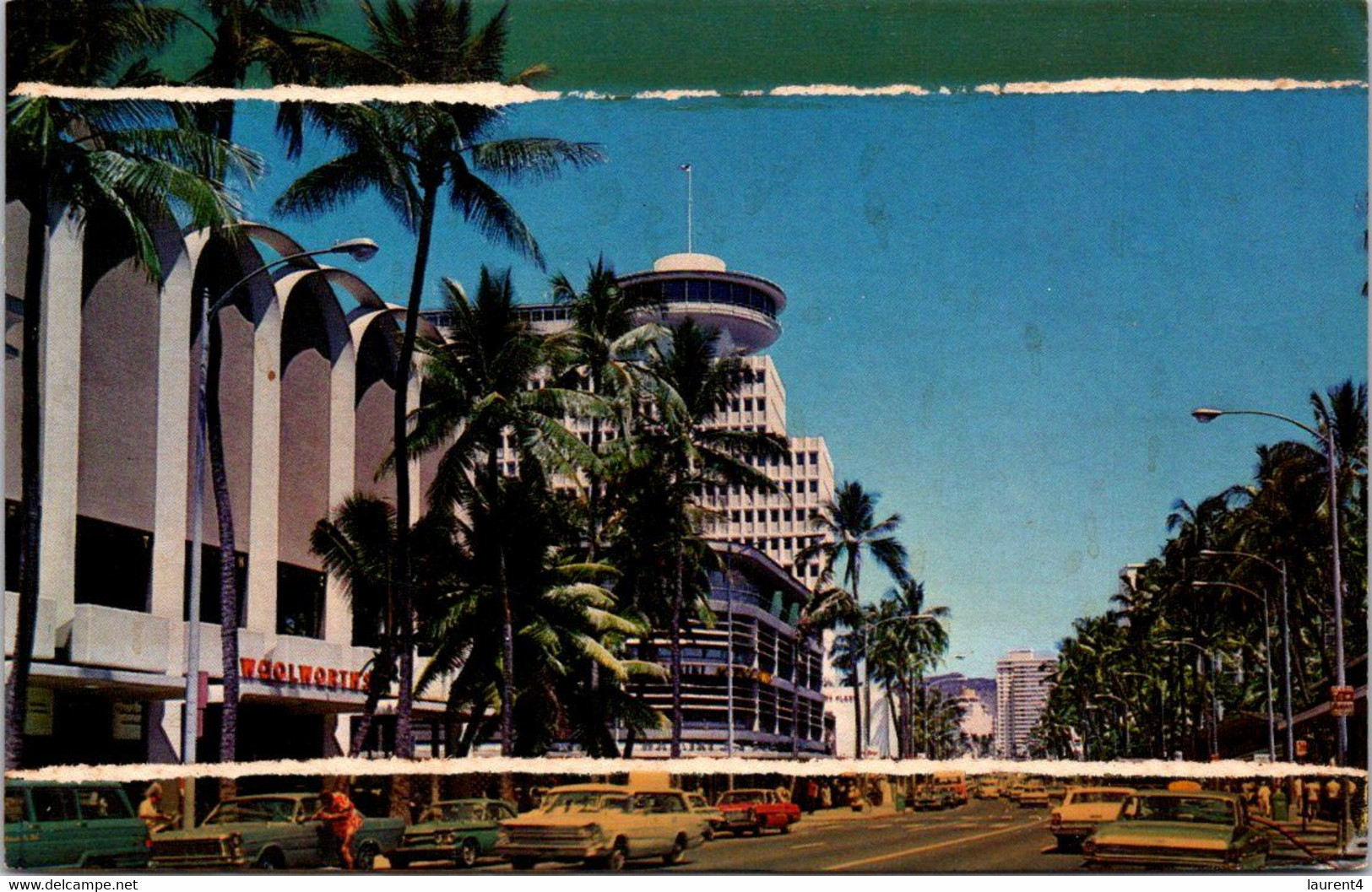 (5 A 9) Older USA Postcard - Shopping In Kaiakaus Avenue - Waikiki - Hawaii - Negozi