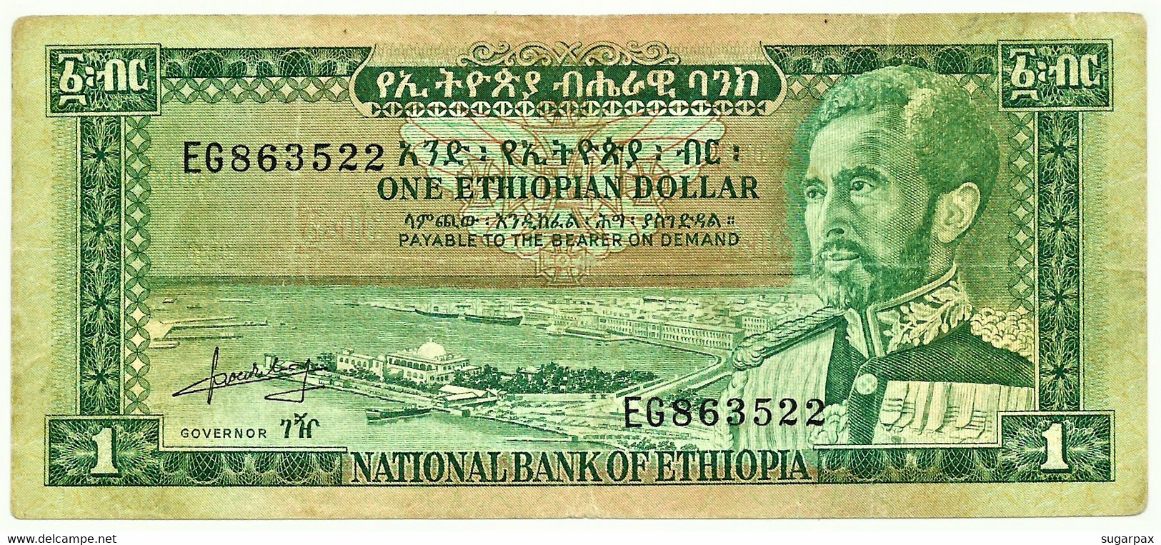 Ethiopia - 1 Dollar - ND ( 1966 ) - Pick 25 - Emperor Haile Selassie - Aethiopien