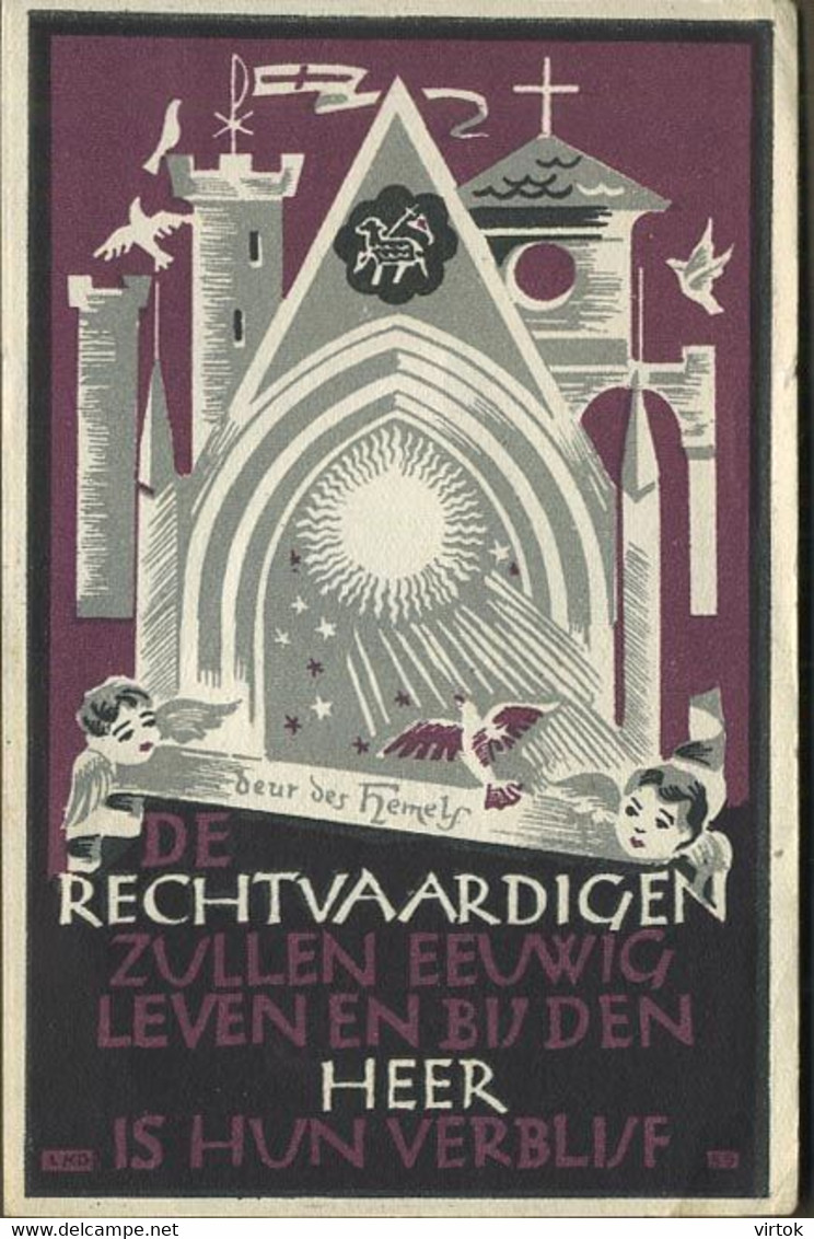 Eugène Meirschaert : Oostende 1901 - Hoboken 1946 ( Guerre-oorlog 40-45 Kapitein- Witte Brigade - Weerstand) ..... - Imágenes Religiosas