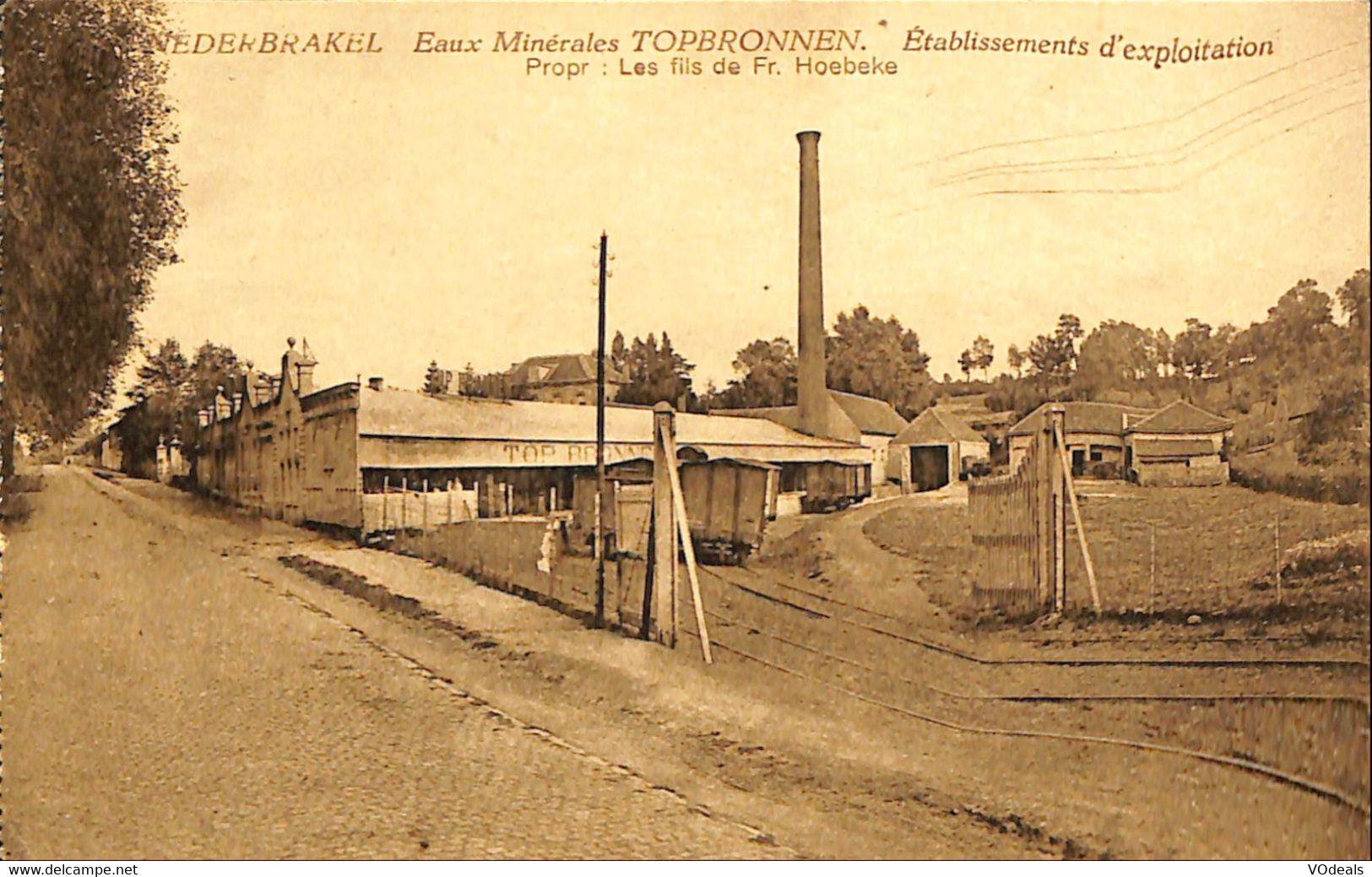 035 690 - CPA - Belgique - Nederbrakel - Euaux Minerales Topbronnen - Etablissements D'exploitation - Brakel