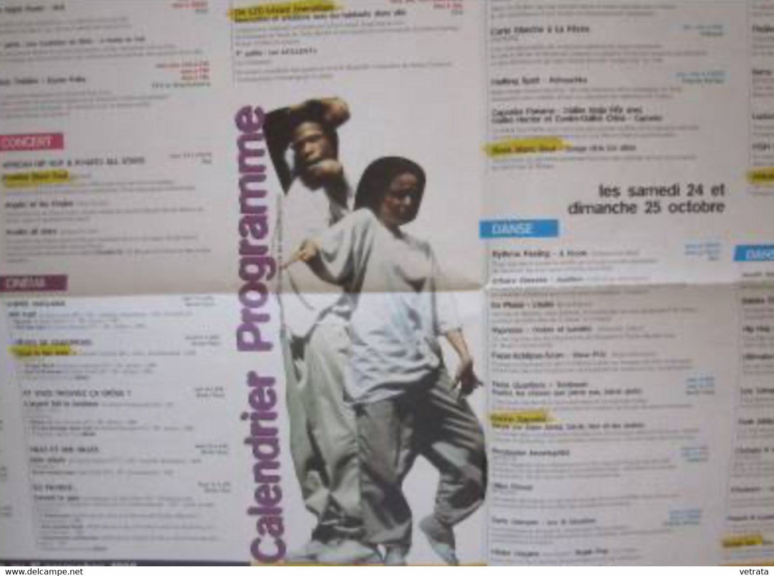 2 Affiches Programmes : Rencontre Des Cultures Urbaines (La Villette/Paris)1998 & 1999 (Recto Verso, 60x40 Cm) - Affiches & Posters