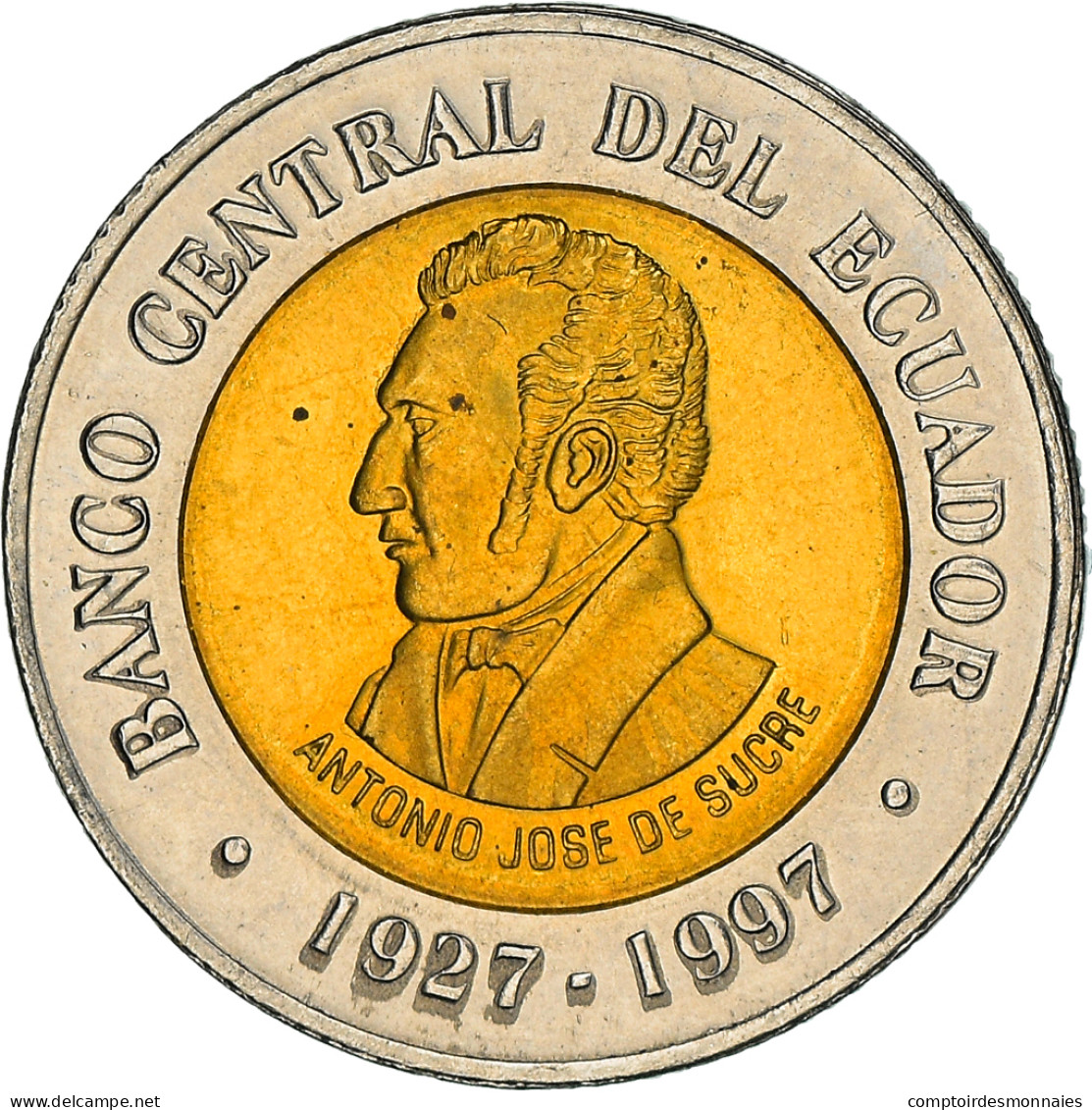 Monnaie, Équateur, 100 Sucres, 1997, SPL, Bi-Metallic, KM:101 - Ecuador