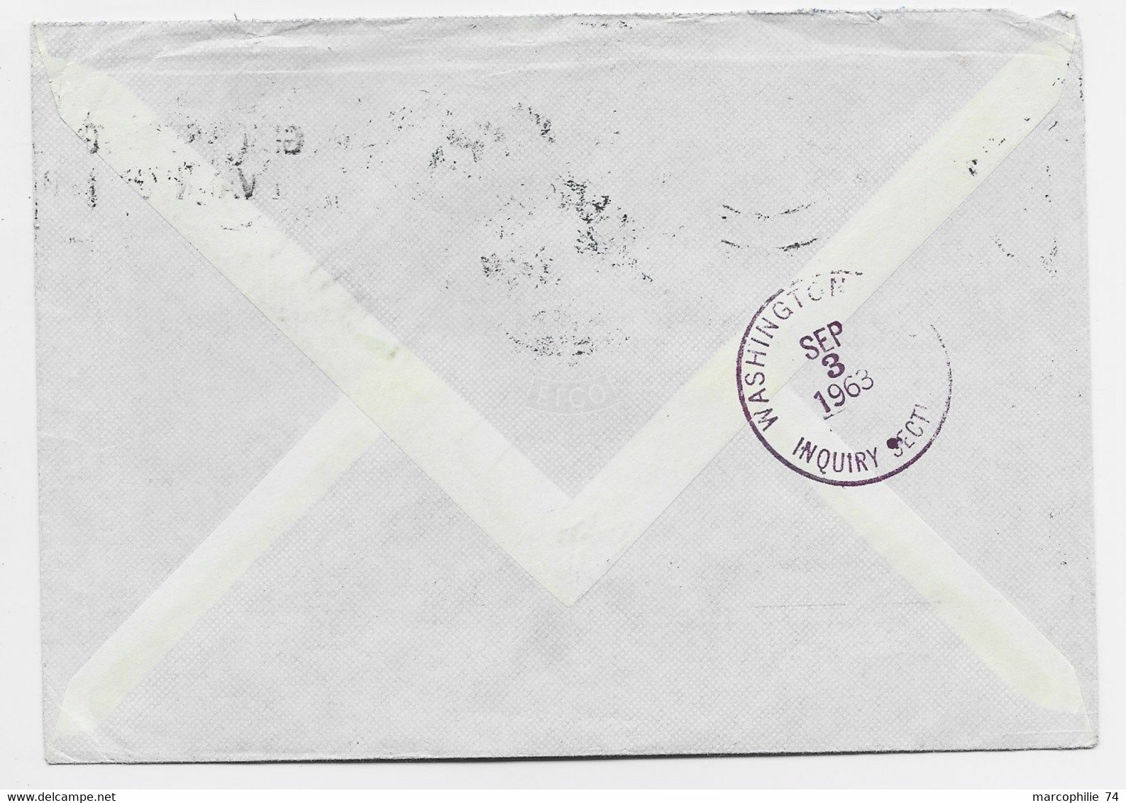 NORGE NORWAY 90 ORE+ 50 ORE + 10 OREPAIRE LETTRE COVER AMBASSADE SUISSE AIR  MAIL OSLO 22.7.1963 TO USA + RETOUR DECEDE - Cartas & Documentos