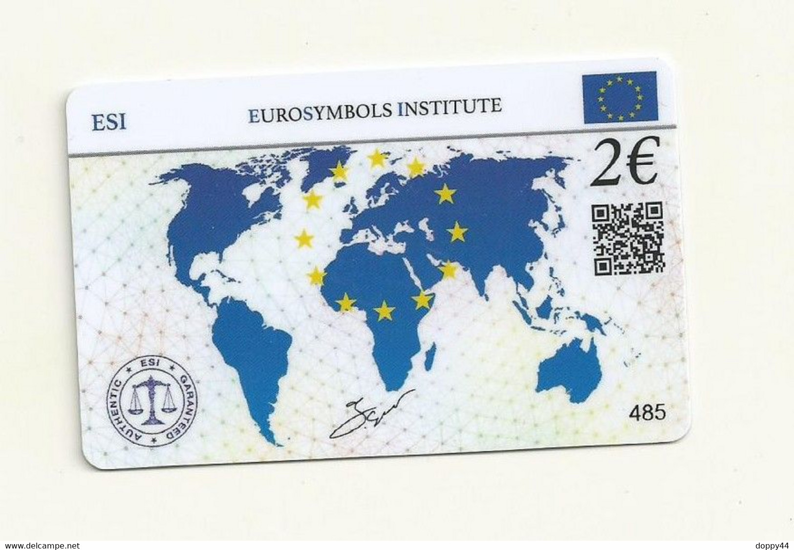 CARTE DE COLLECTION SANS PIECE AUTRICHE EUROSYMBOLS INSTITUTE ESI ID CARD MILLESIME 2005.. - Oesterreich