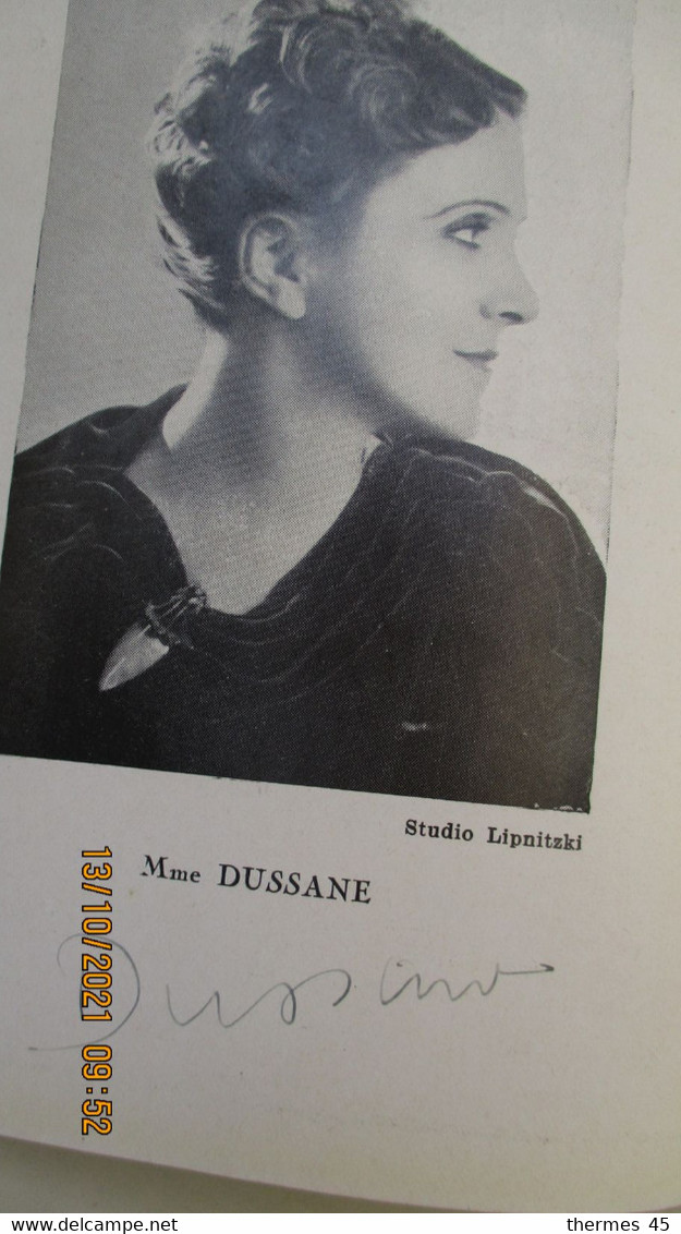 29 Sept. 1935 / Madame SANS-GÊNE ( 2 Dédicaces D'actrices ) COMEDIE FRANCAISE Au THEATRE MARIGNY; - Programme