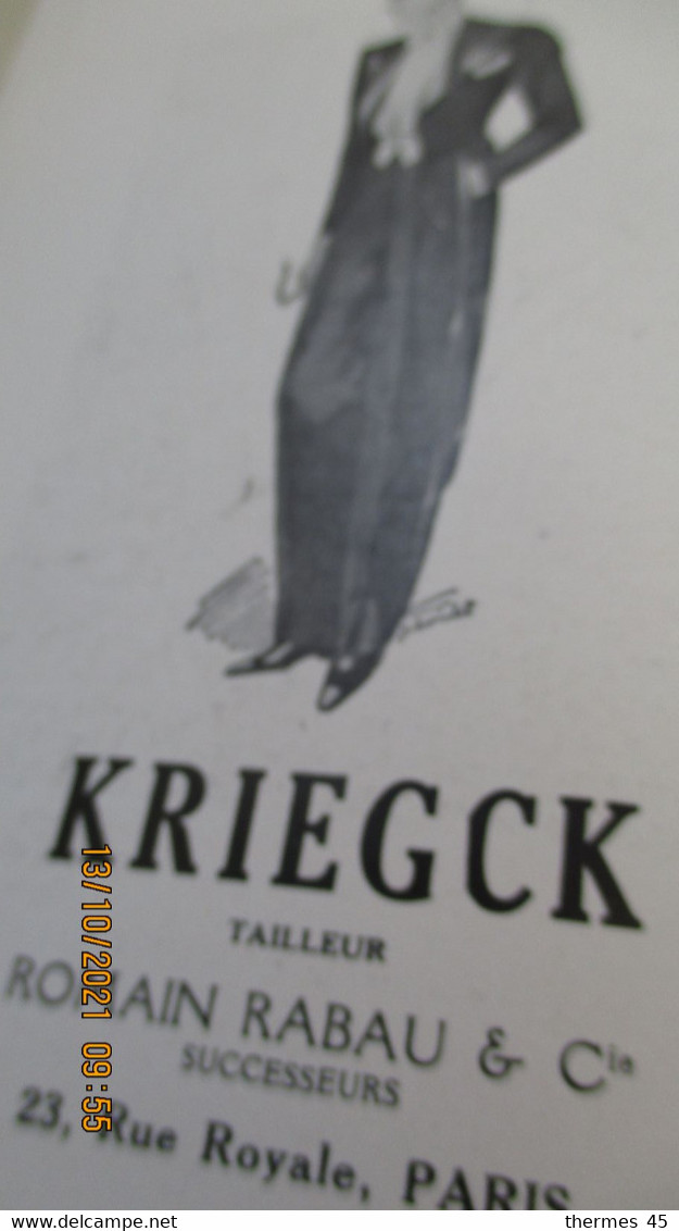 29 Sept. 1935 / Madame SANS-GÊNE ( 2 dédicaces d'actrices ) COMEDIE FRANCAISE au THEATRE MARIGNY;